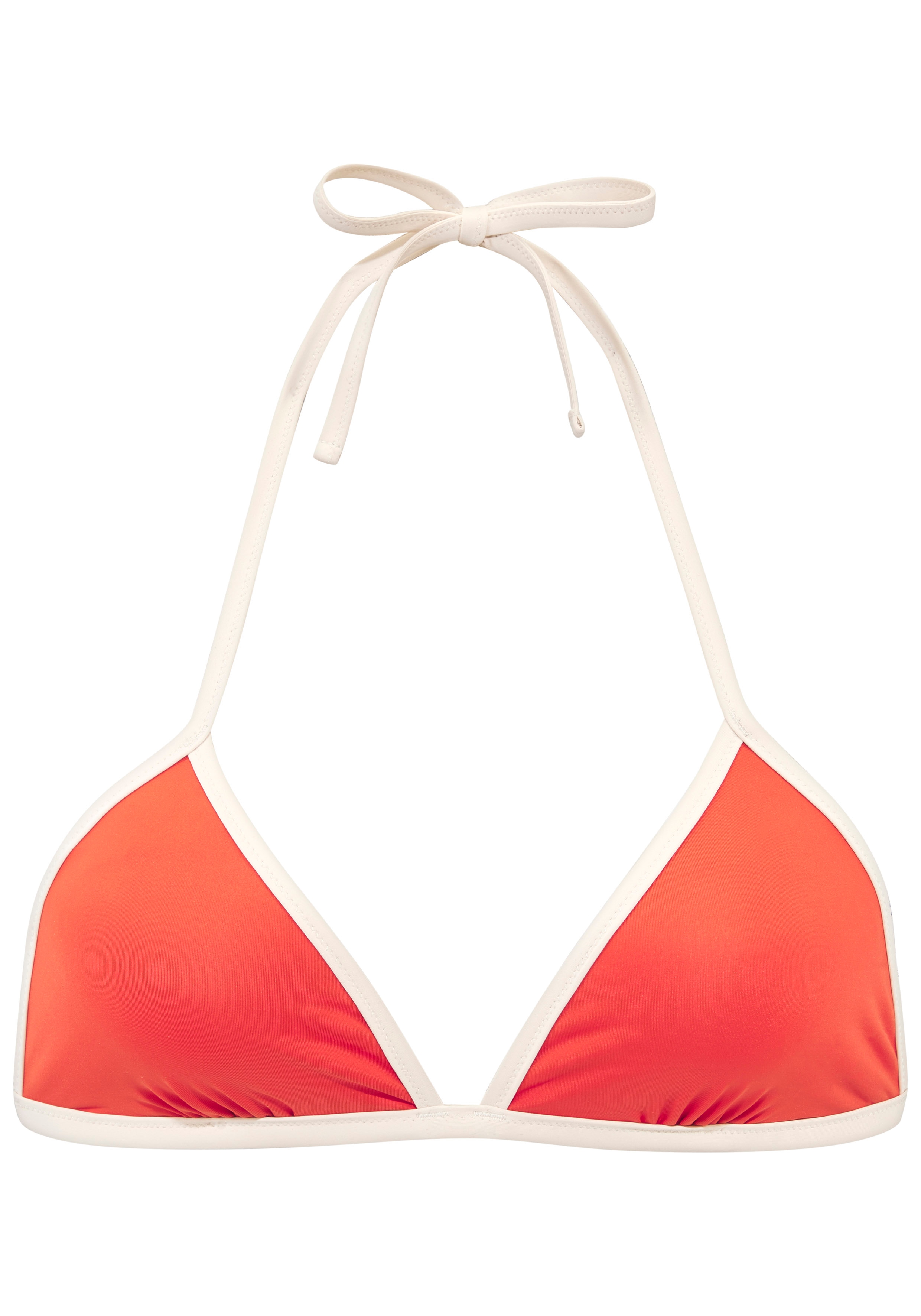 Copenhagen Studios Damen Triangel-Bikini-Top »Emma« mit Kontrastdetails in orange, Größe Cup A/B
