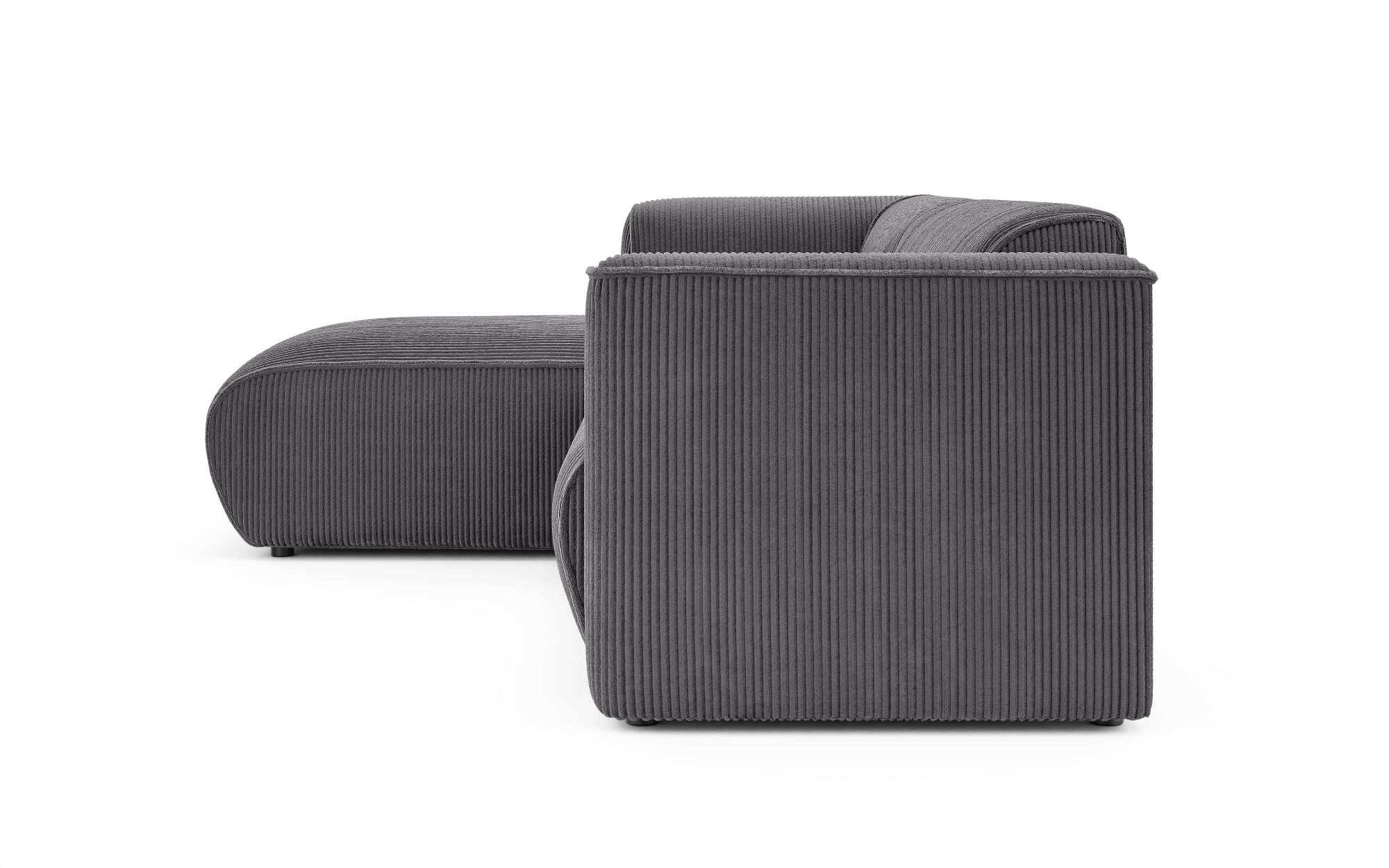 INOSIGN Ecksofa »MERID L-Form (257 cm), zeitlos & stilvolles Design,«, Aufwendig gepolstert, in Cord, Chenille und Struktur