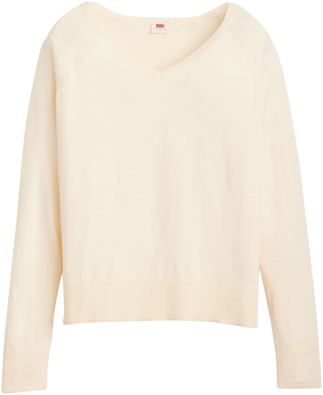 Levi's® Longpullover »PETAL VNECK SWEATER«, mit Rippbündchen