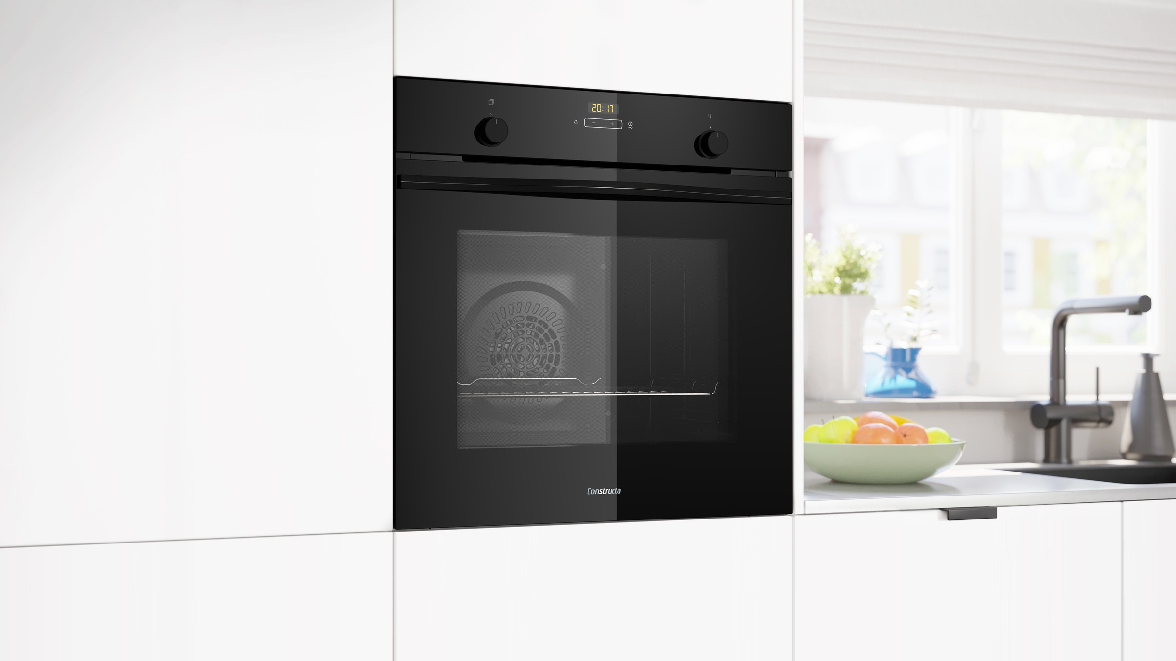 Constructa Einbaubackofen  »CF4M61063«, mit Teleskopauszug nachrüstbar