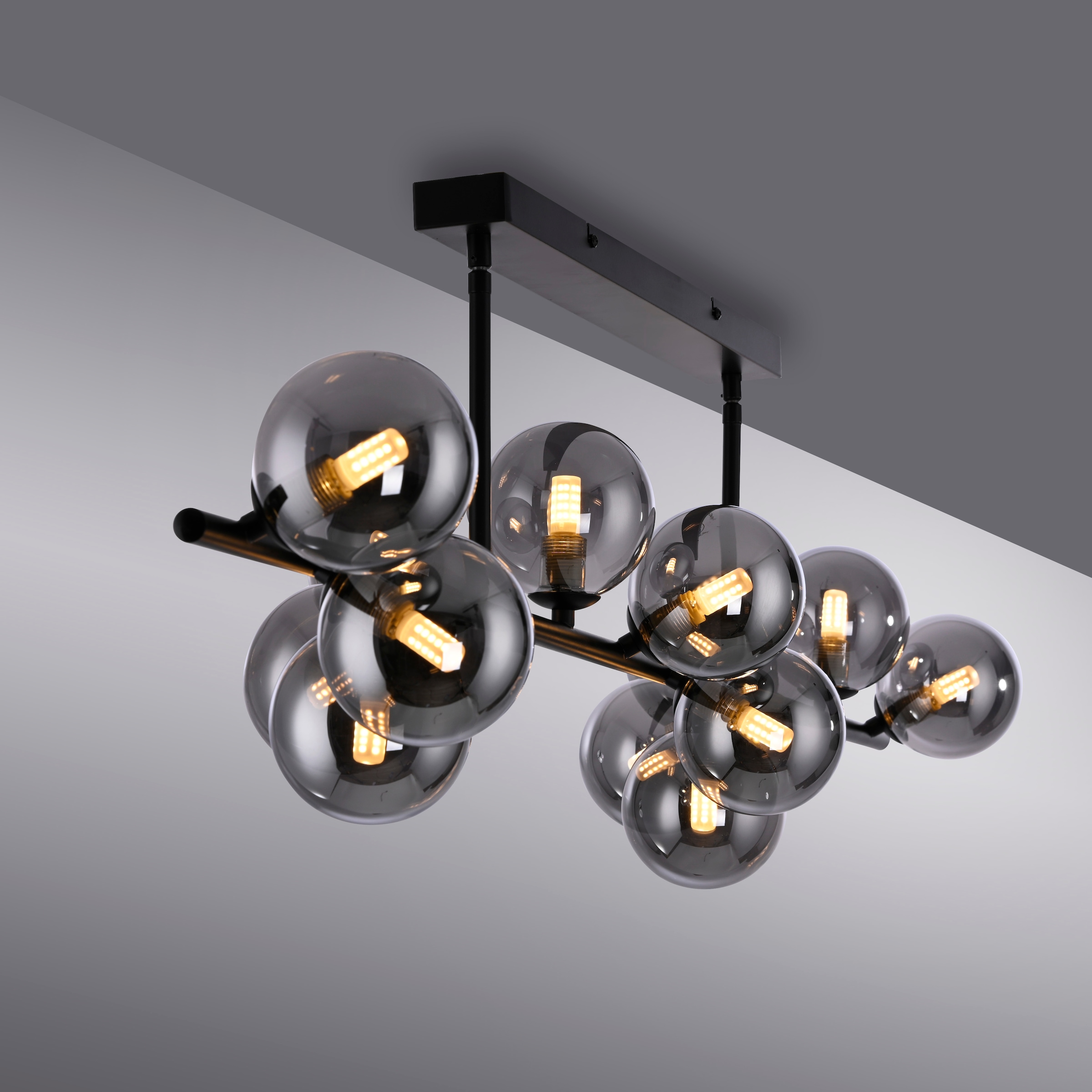 SCHÖNER WOHNEN-Kollektion LED Deckenleuchte »DUBAI« G9 1 Stk. Warmweiß SCHÖNER WOHNEN Kollektion, Rauchgläser