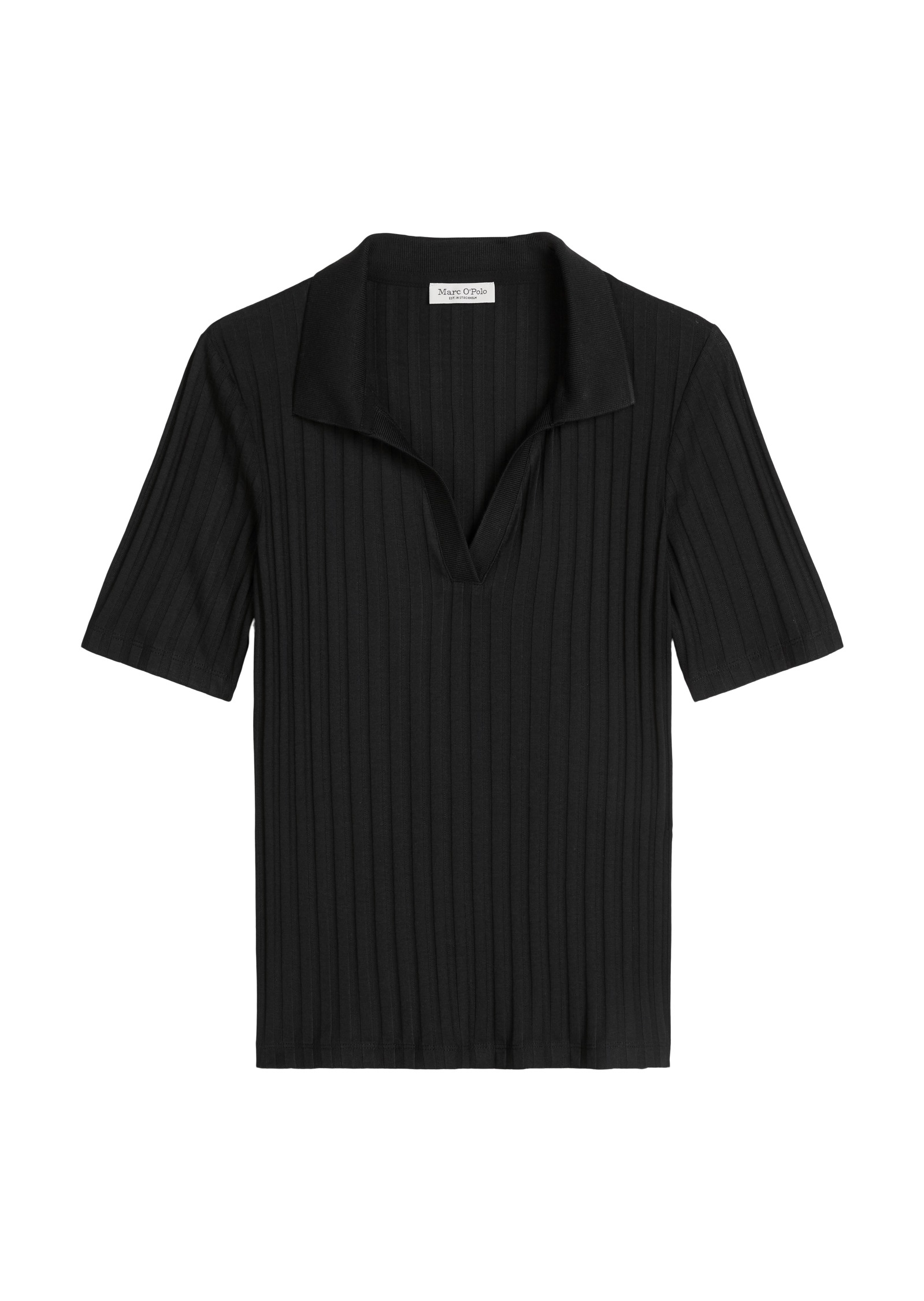Marc O'Polo Poloshirt Pointelle slim mit TENCEL™ Modal