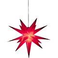 KONSTSMIDE LED Stern »3-D Kunststoffstern«, 1 St., Warmweiß, inkl. Leuchtmittel, 1 warm weiße Diode, E-Trafo 12V/12W Dimmer (IP44)