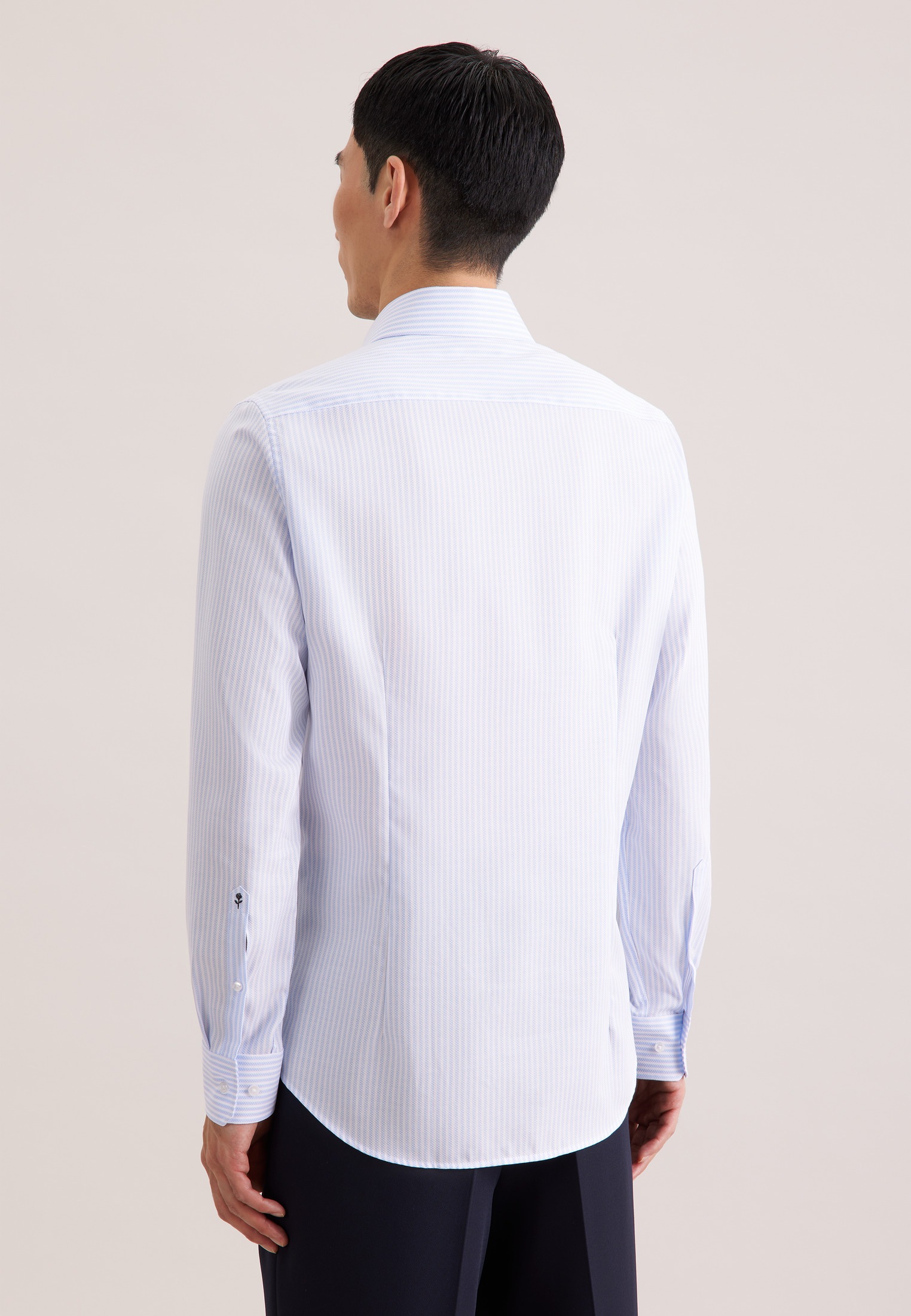 seidensticker Businesshemd »Schwarze Rose« X-Slim 1/1 Kentkragen Gestreift