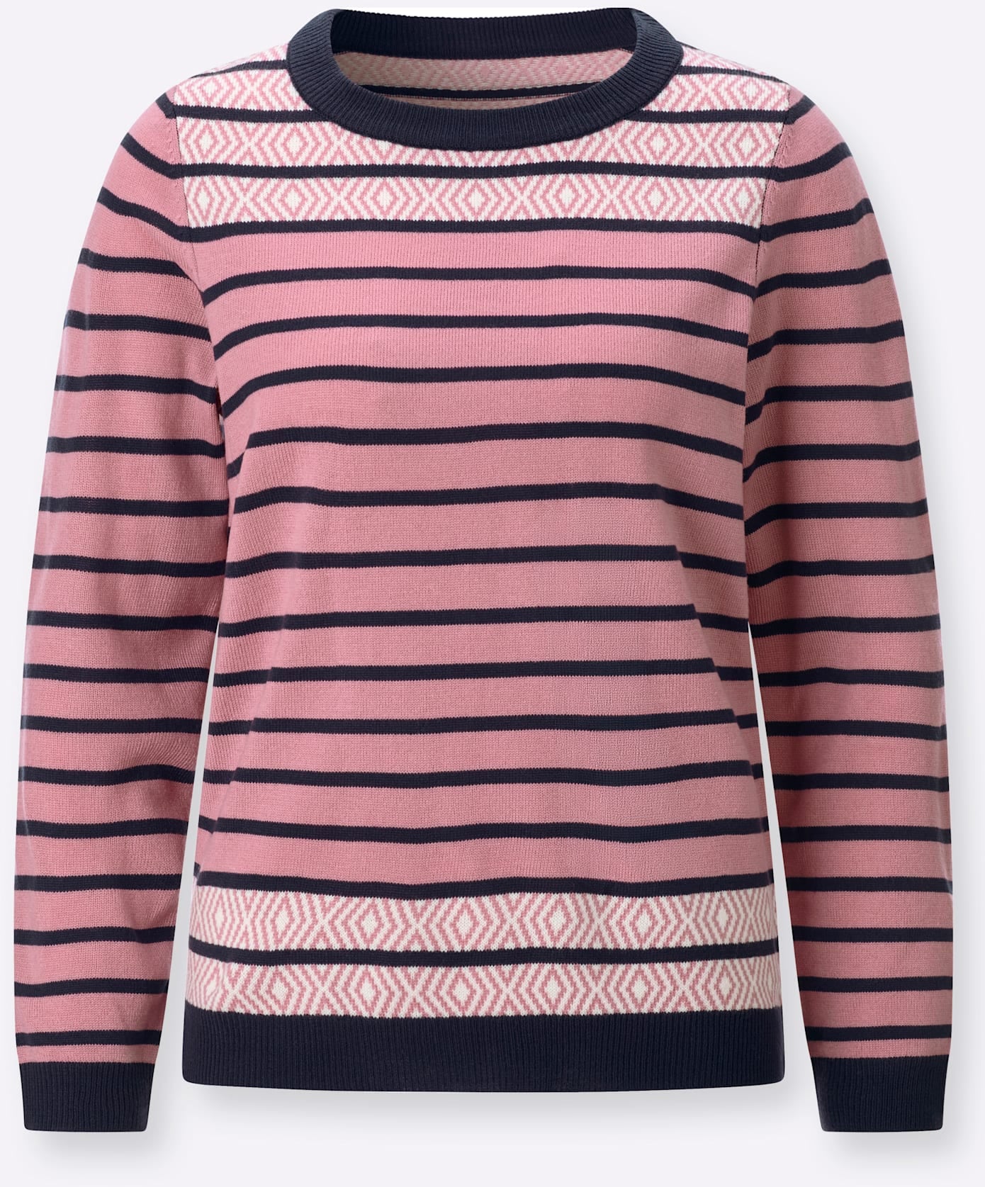Classic Basics Streifenpullover »Rundhals-Pullover«