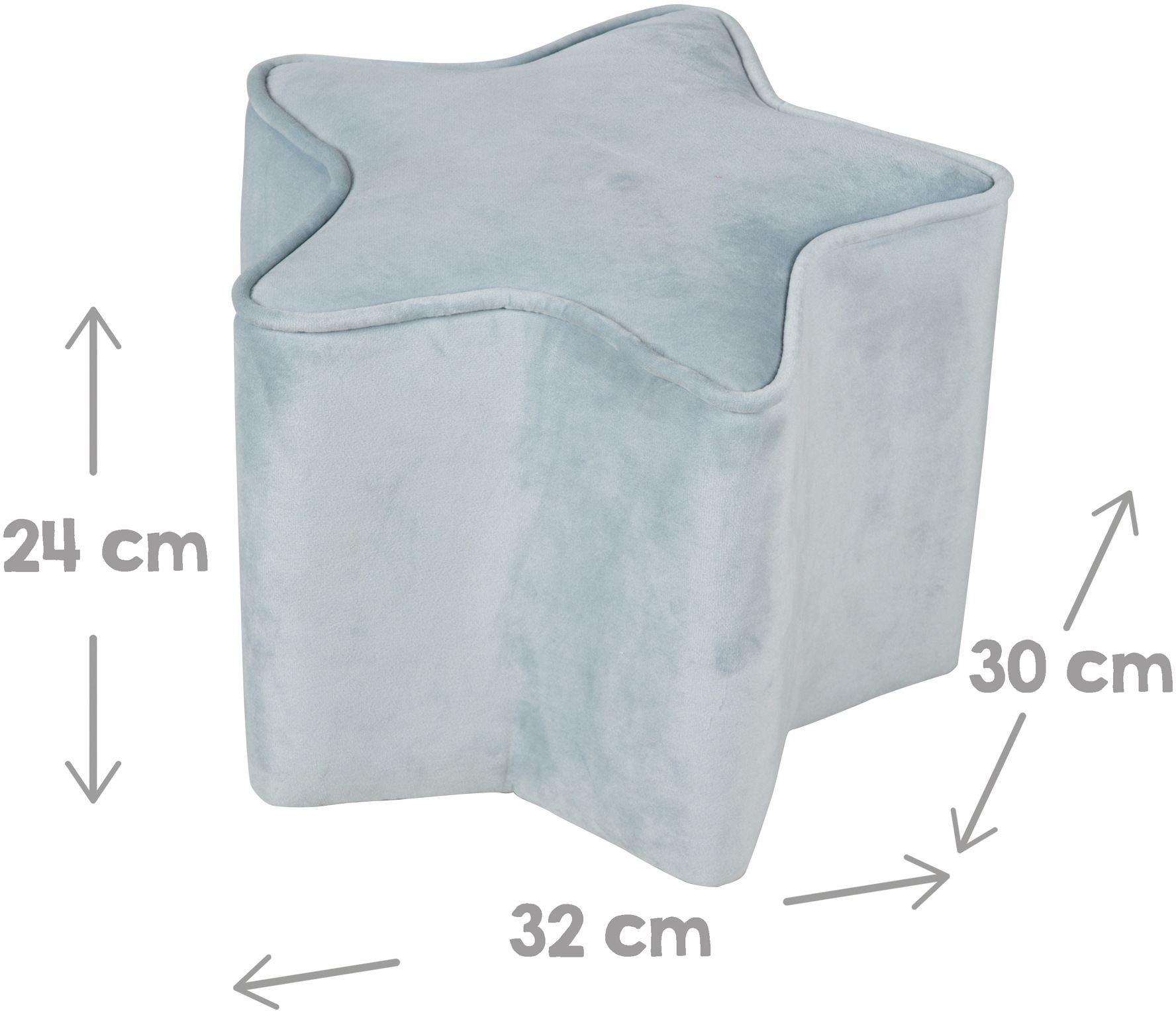 roba® Kindersitzgruppe »Lil Sofa«, (Set, 3 tlg.), bestehend aus Kindersessel, Kinderhocker und Dekokissen in Sternform