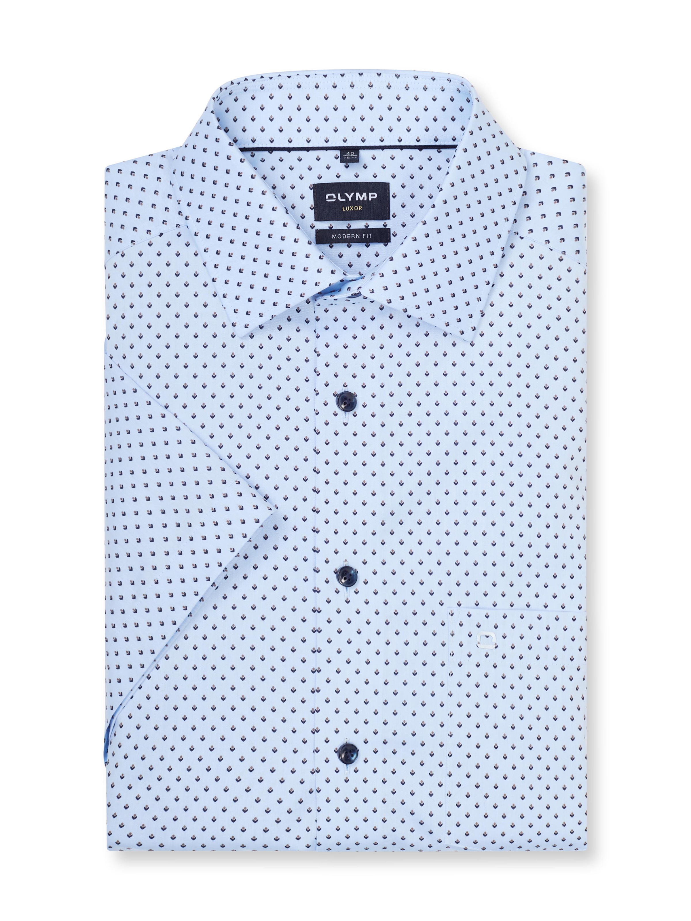 OLYMP Kurzarmhemd »Luxor« Businesshemd, modern fit, New-Kentkragen