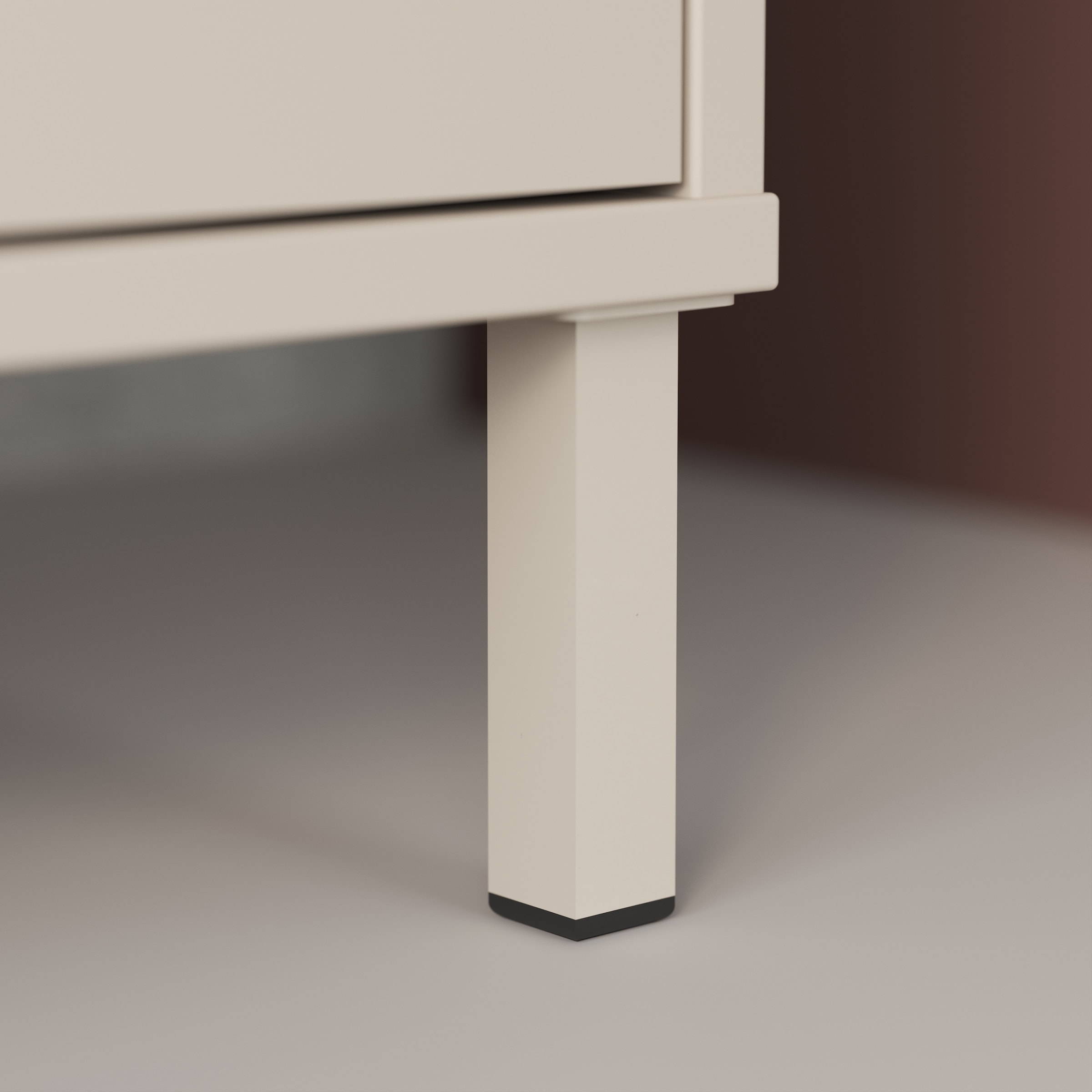 FORTE Kleiderschrank »Milles« trendiges Dekor, Vollauszug Schubkästen, Metallbeine