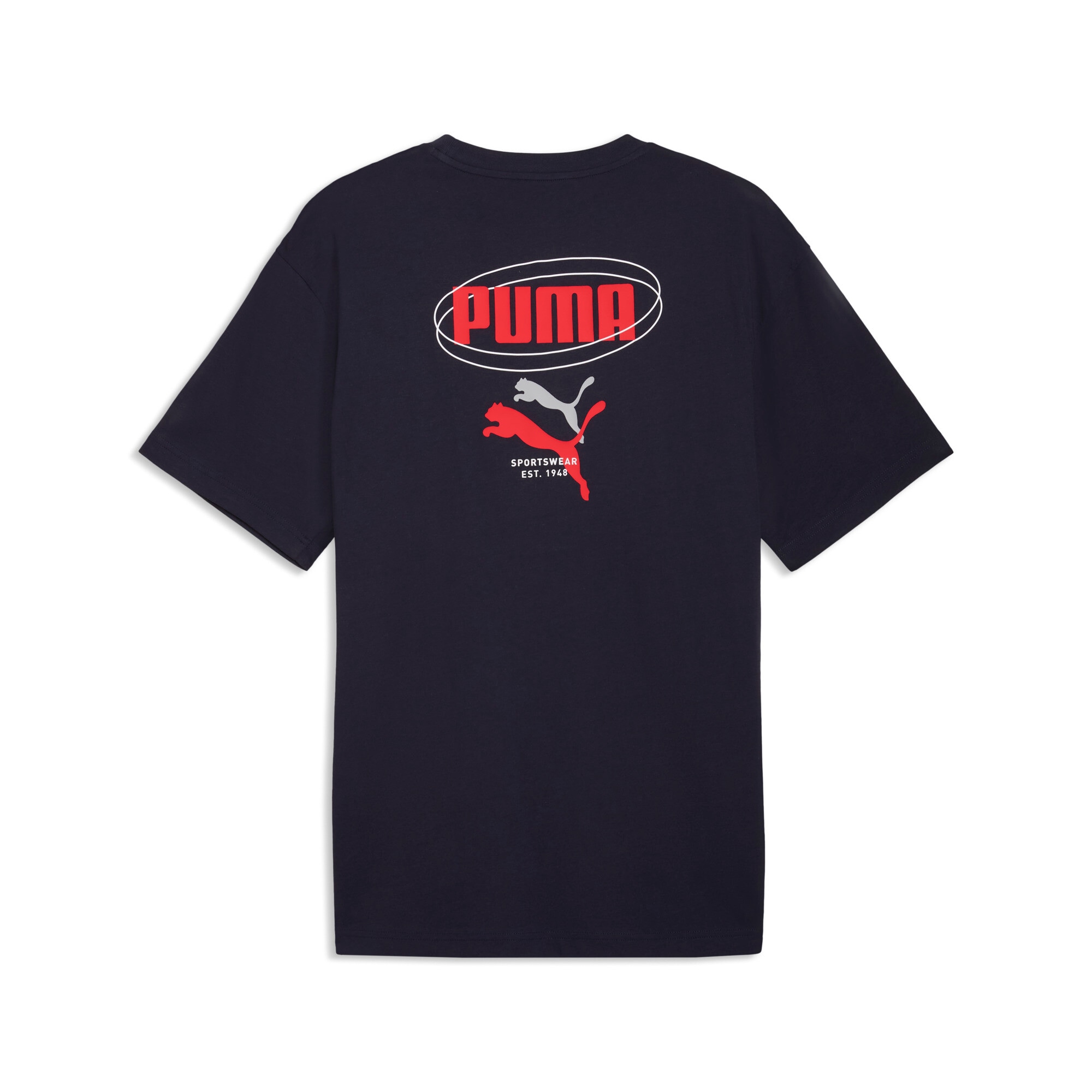 PUMA T-Shirt »ESS LOGO LAB RELAXED STORY 1 TEE« lockere Passform, Kurzarm, Rundhalsausschnitt, sportlicher Stil