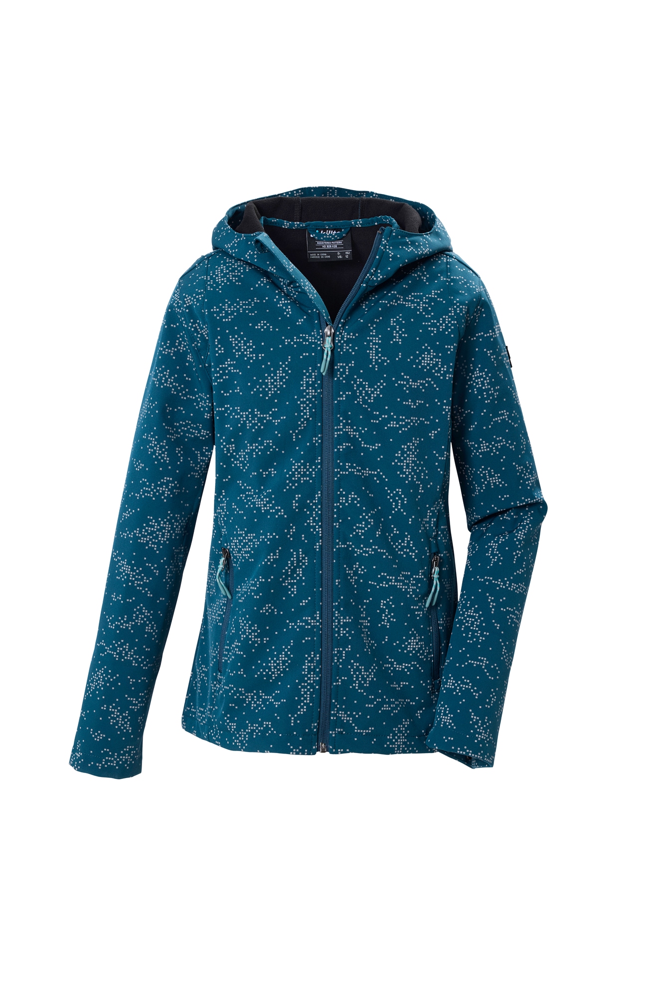 Killtec Softshelljacke mit regulierbarer Kapuze, mit Zipper-Seitentaschen, winddicht