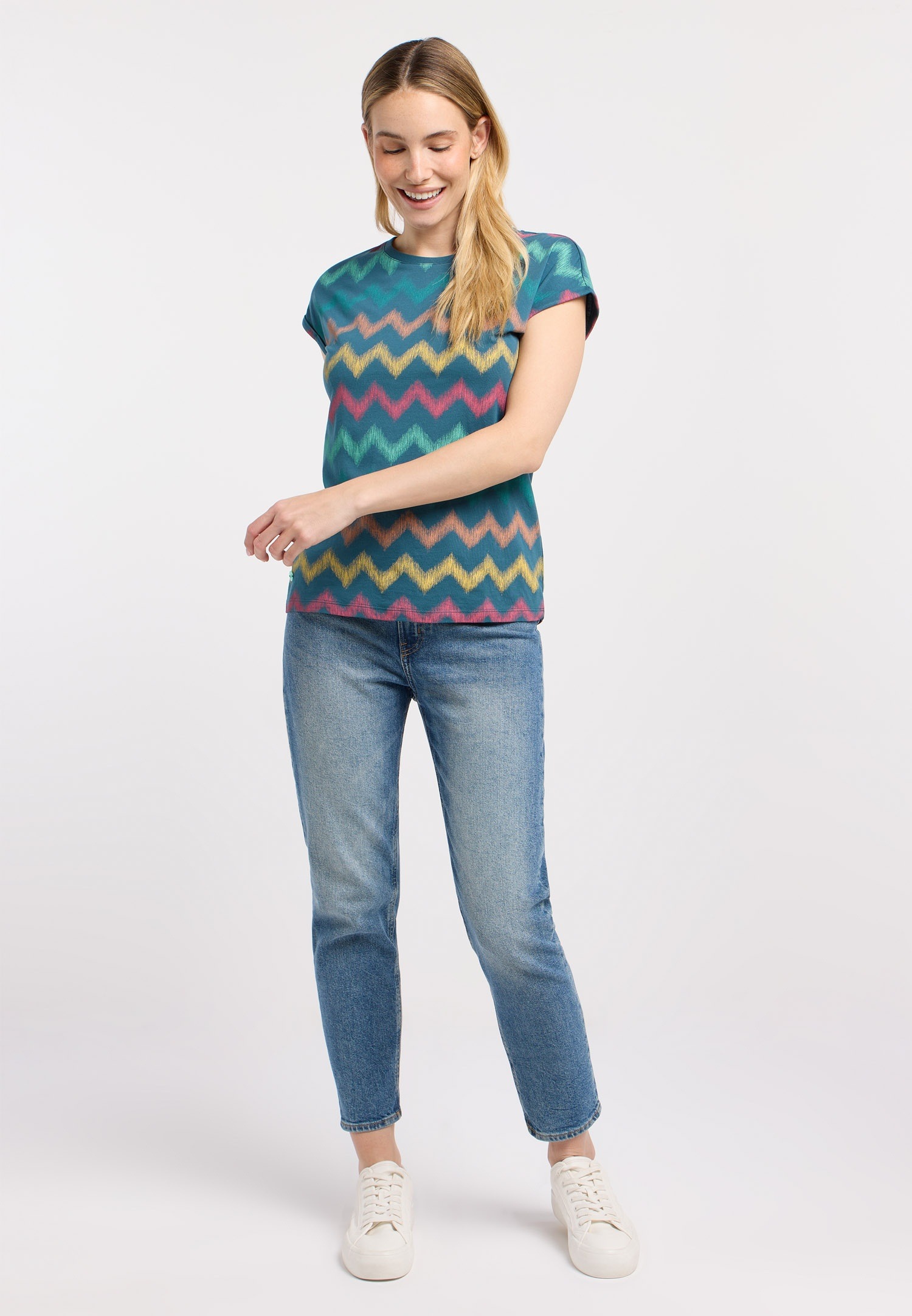 Ragwear Kurzarmshirt »DIONA PRINT« Bestseller aus Baumwoll-Modal-Mix mit allover Print