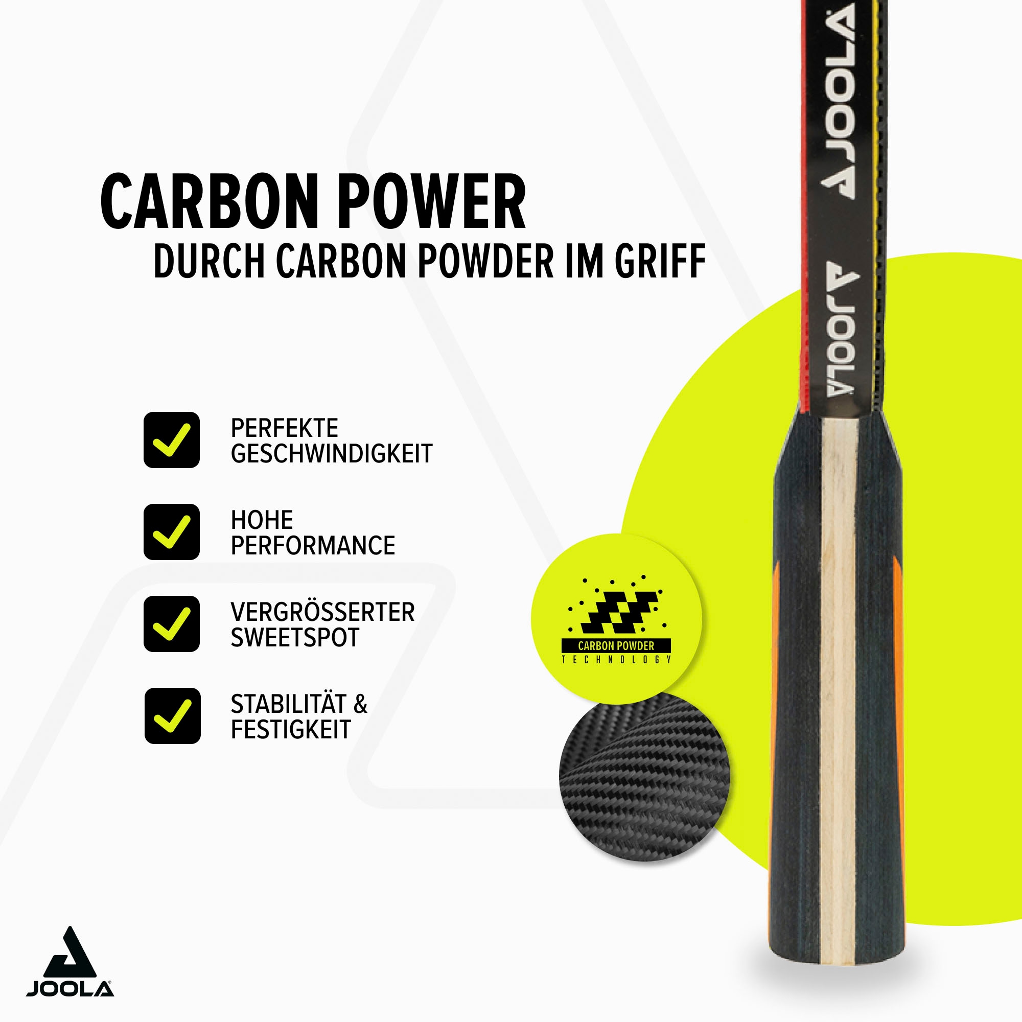 Joola Tischtennisschläger »Carbon Control«, (Packung)