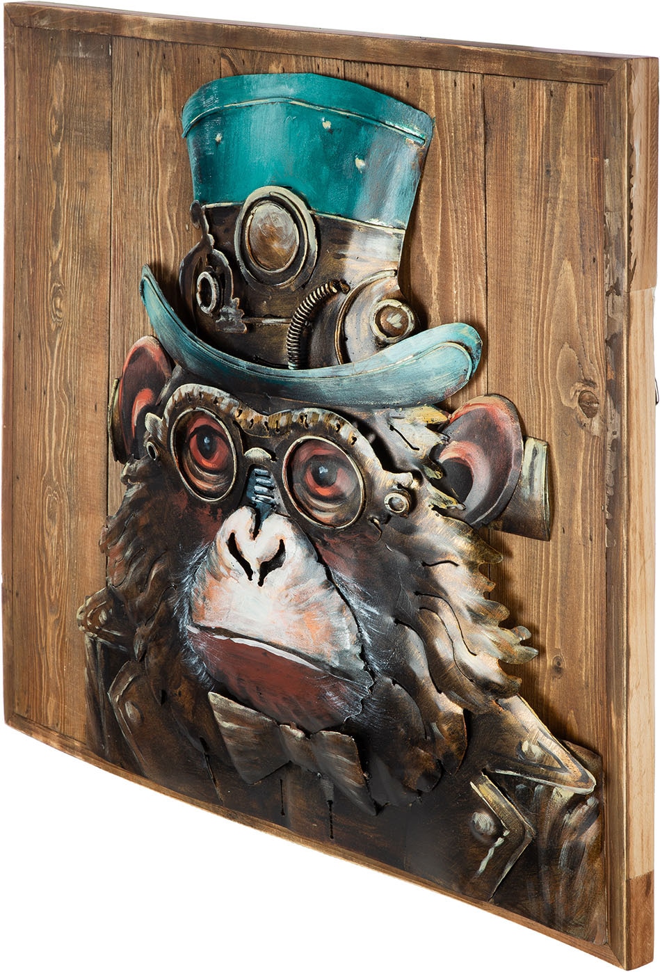 GILDE Leinwandbild »Bild quadratisch Steampunk Ape« Tiere 1 Stk. tlg.