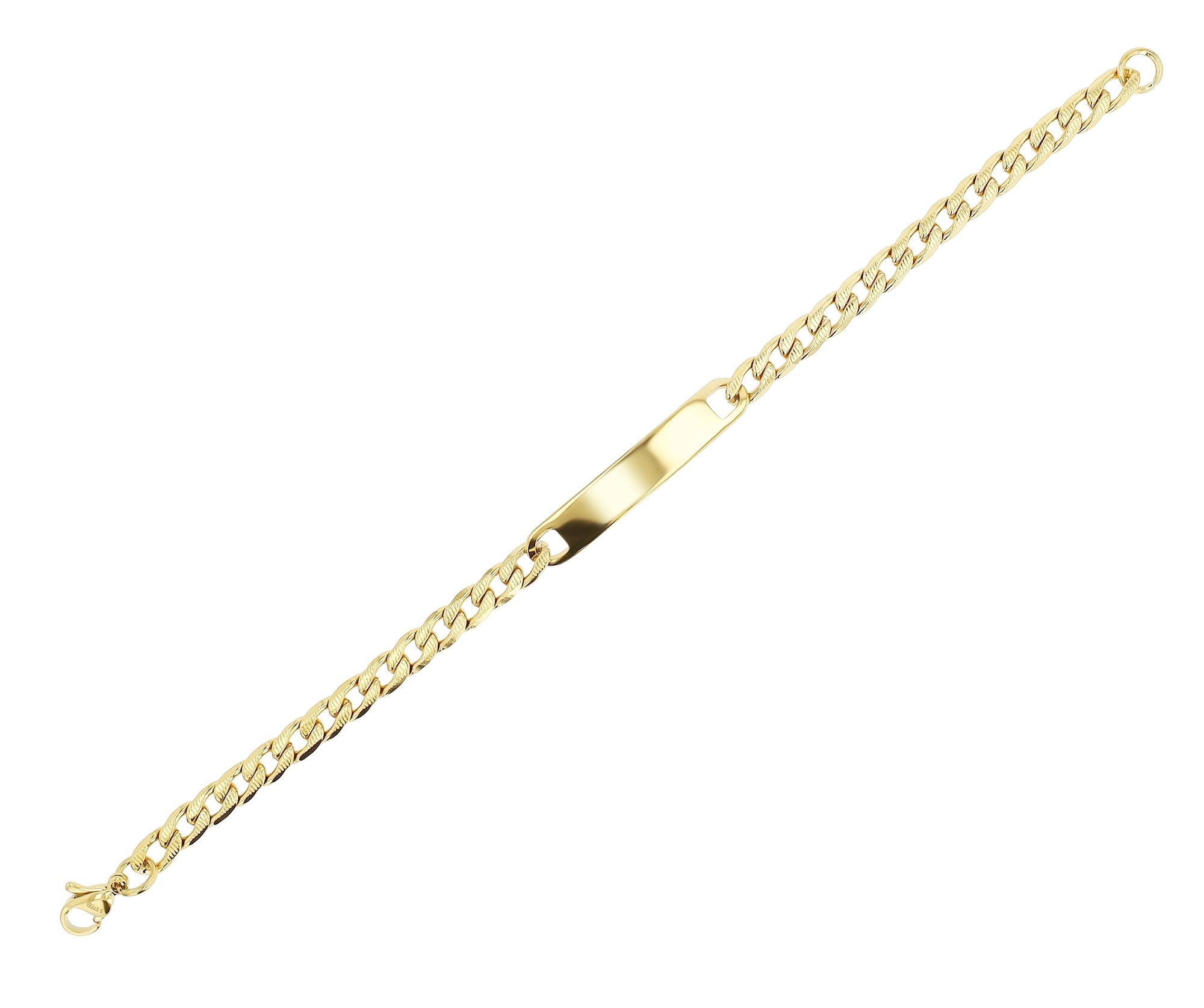 Adelia´s Panzerarmband »Damen Armband ¿ Panzerarmband aus Edelstahl 18 cm«