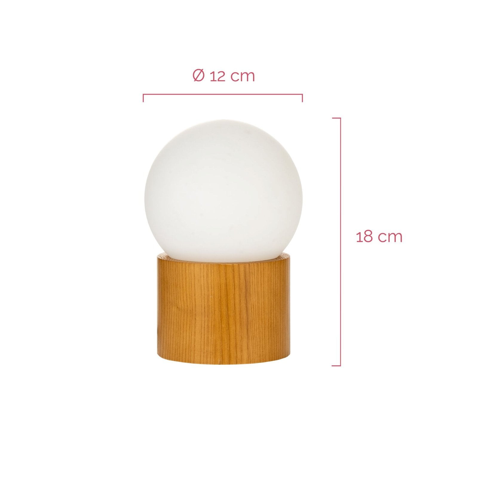 Pauleen Tischleuchte »Woody Shine Glas/Eschenholz 230V max. 3,5W Weiß/Holz natur«, 1 flammig, Leuchtmittel G9 | ohne Leuchtmittel, G9