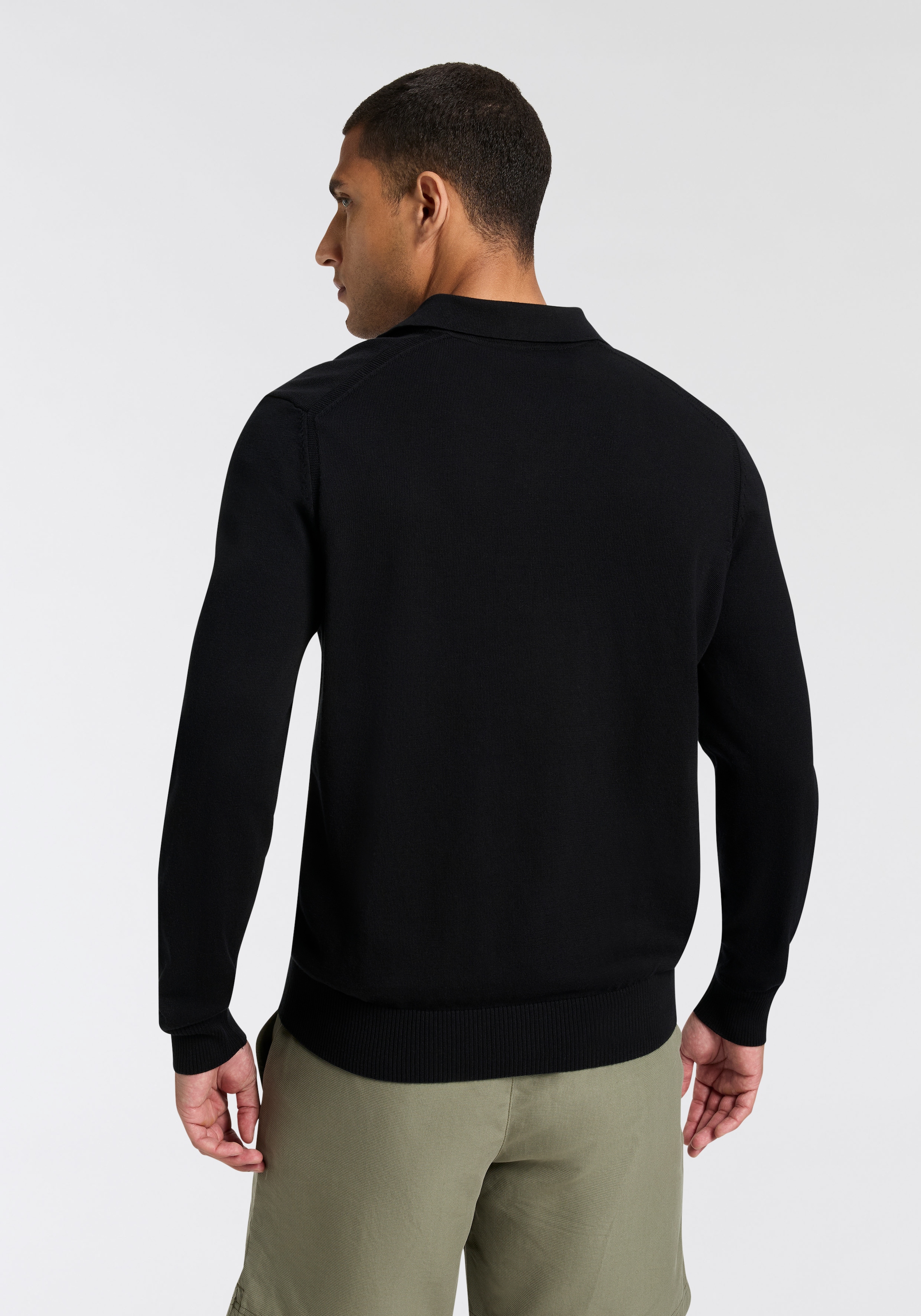 BOSS ORANGE Polokragenpullover »Asac« mit Logo-Stickerei