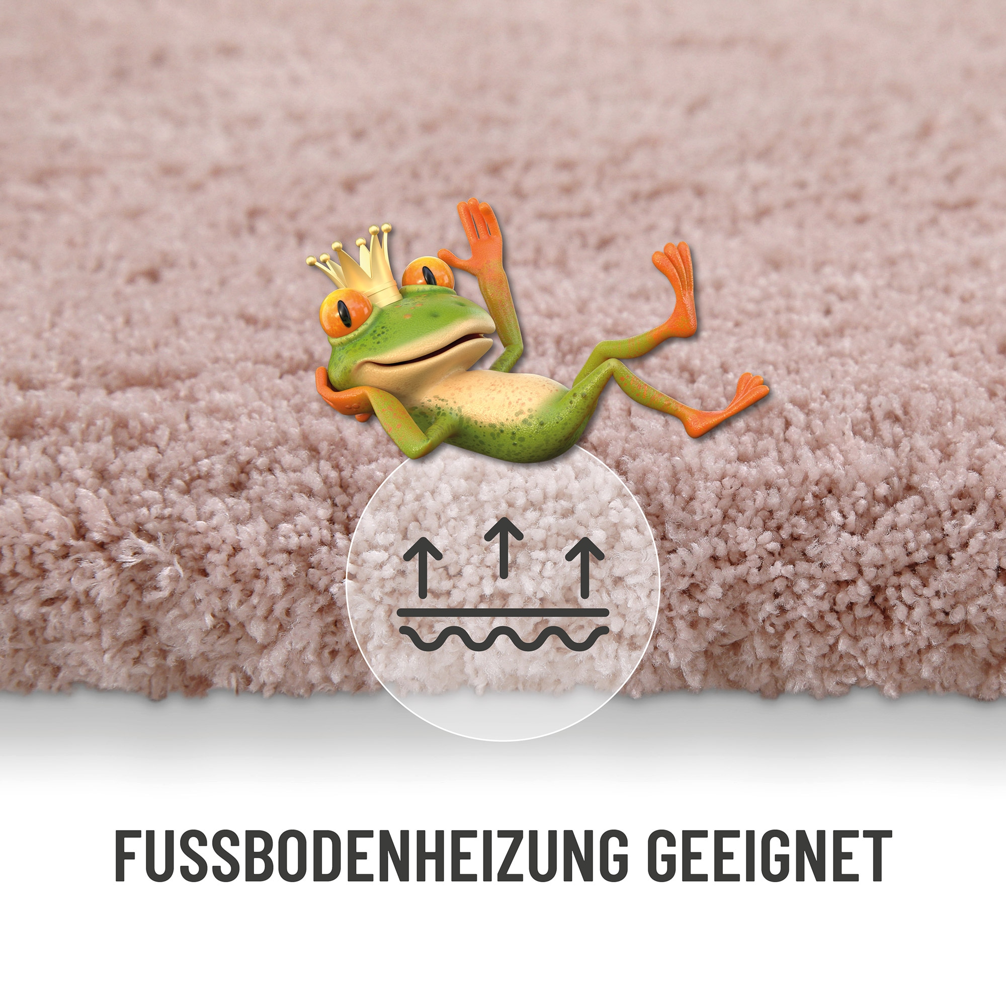 Homie Living »Porto Azzurro« Höhe 30 mm rutschhemmend beschichtet fußbodenheizungsgeeignet | schnell trocknend Badteppich, uni, rechteckig & rund, waschbar, Badezimmerteppich