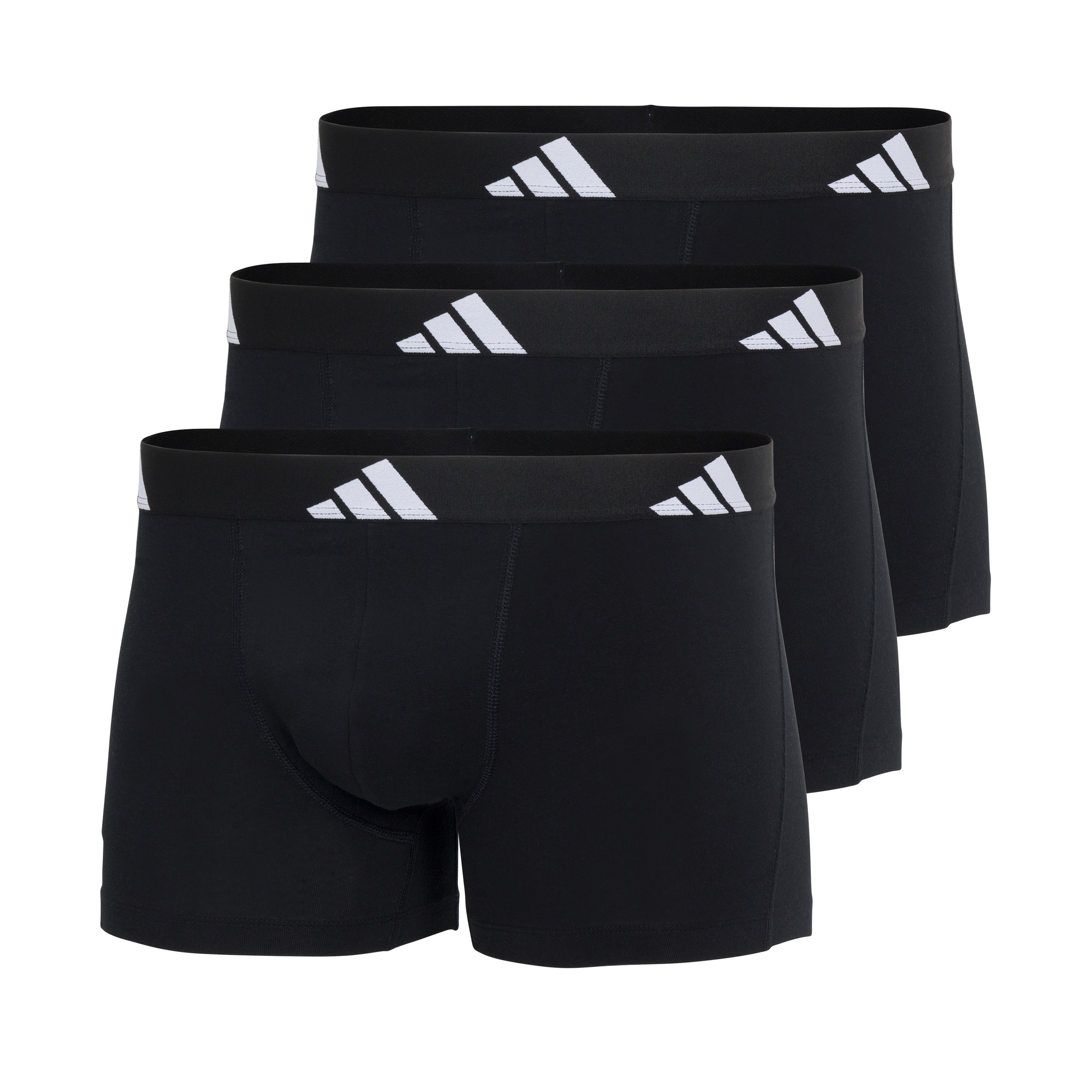adidas Sportswear Trunk »Active Flex Cotton« 3er Pack,  elastischer Logo-Bund, ohne Eingriff, Single Jersey-Qualität