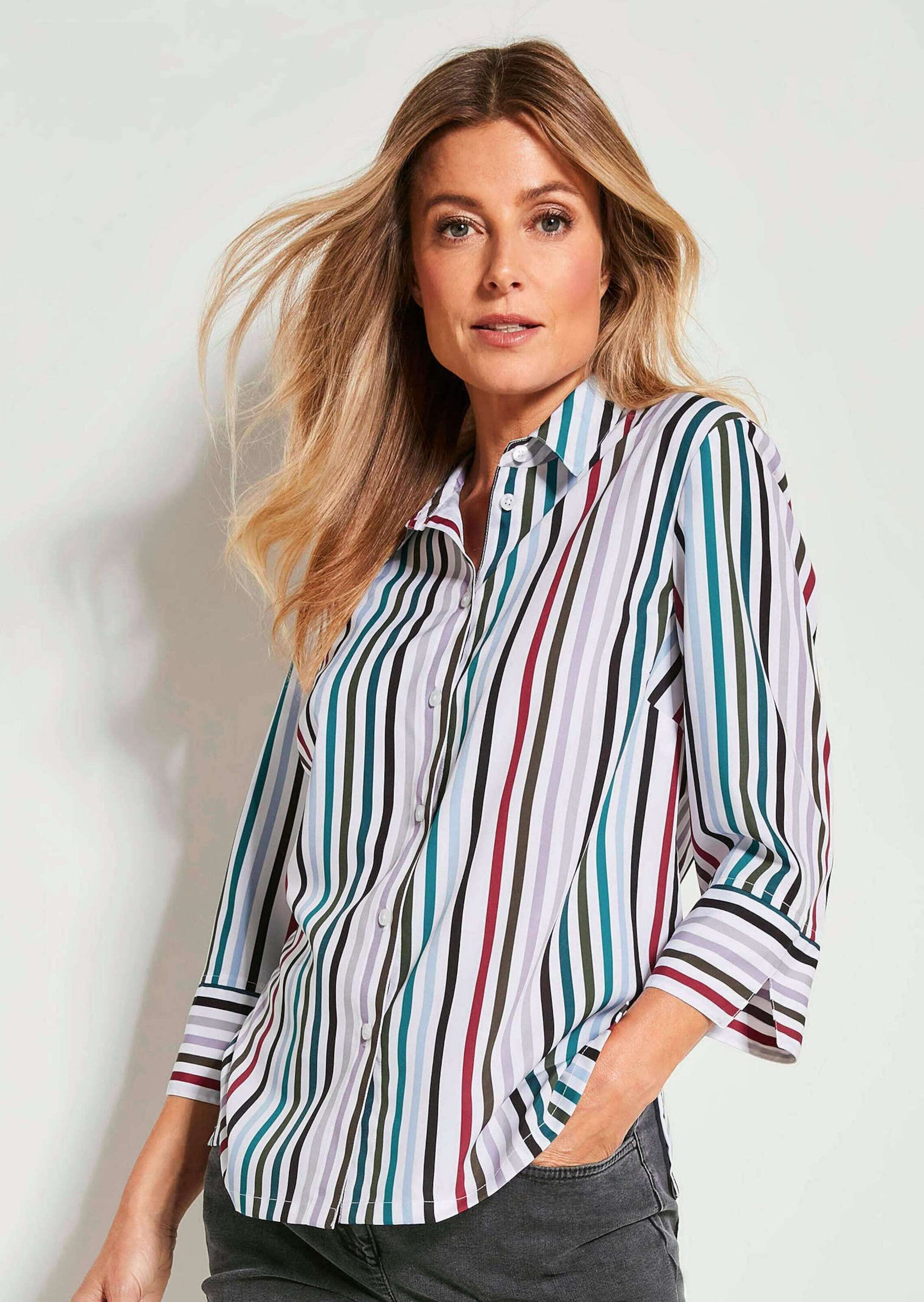 GOLDNER Hemdbluse »Bluse« Knopfleiste