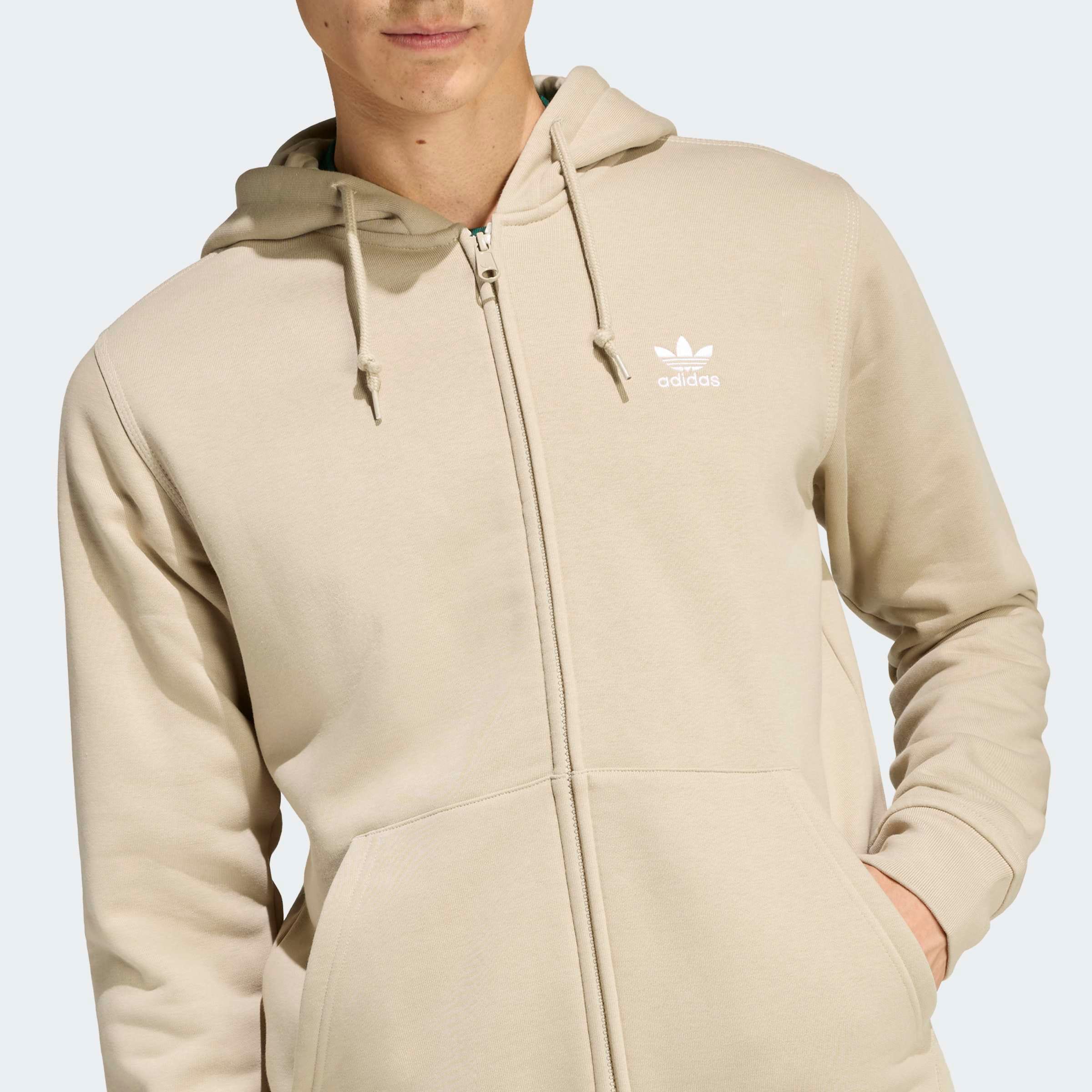 adidas Originals Kapuzensweatshirt »TREFOIL ESSENTIALS«, Full Zip Hoddie, Kapuzenpullover, Kapuzenjacke mit Reißverschluss
