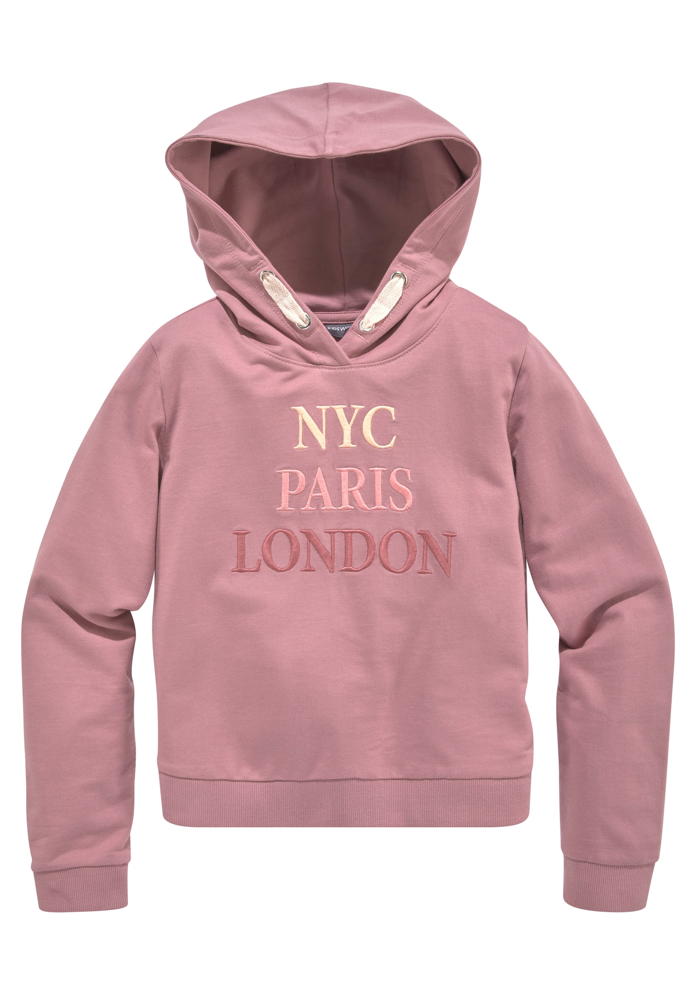Shop Online KIDSWORLD mit »NYC Paris Kapuzensweatshirt London«, Stickerei OTTO im
