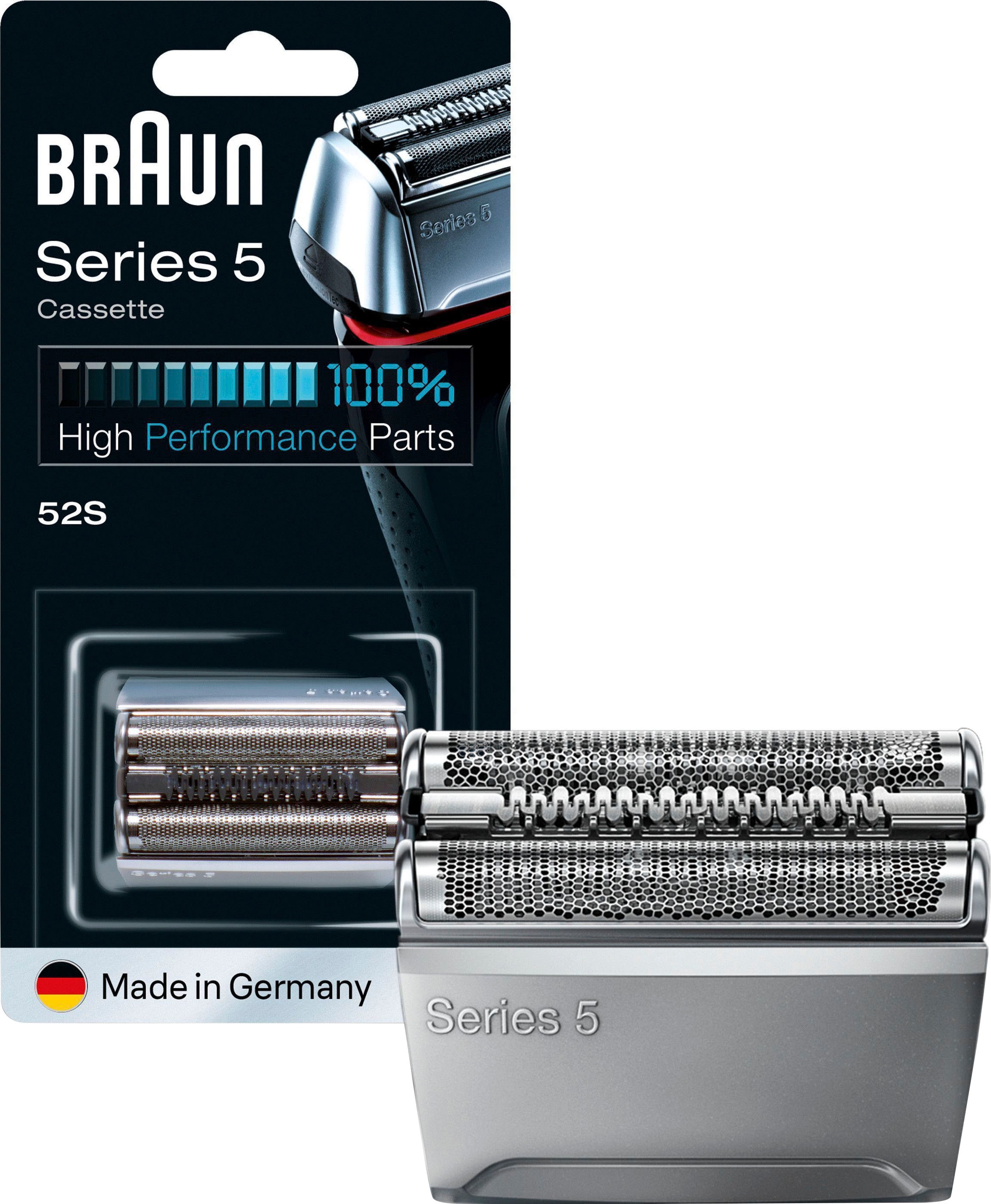 Braun Ersatzscherteil »Series 5 52B«, kompatibel mit Series 5 Rasierern