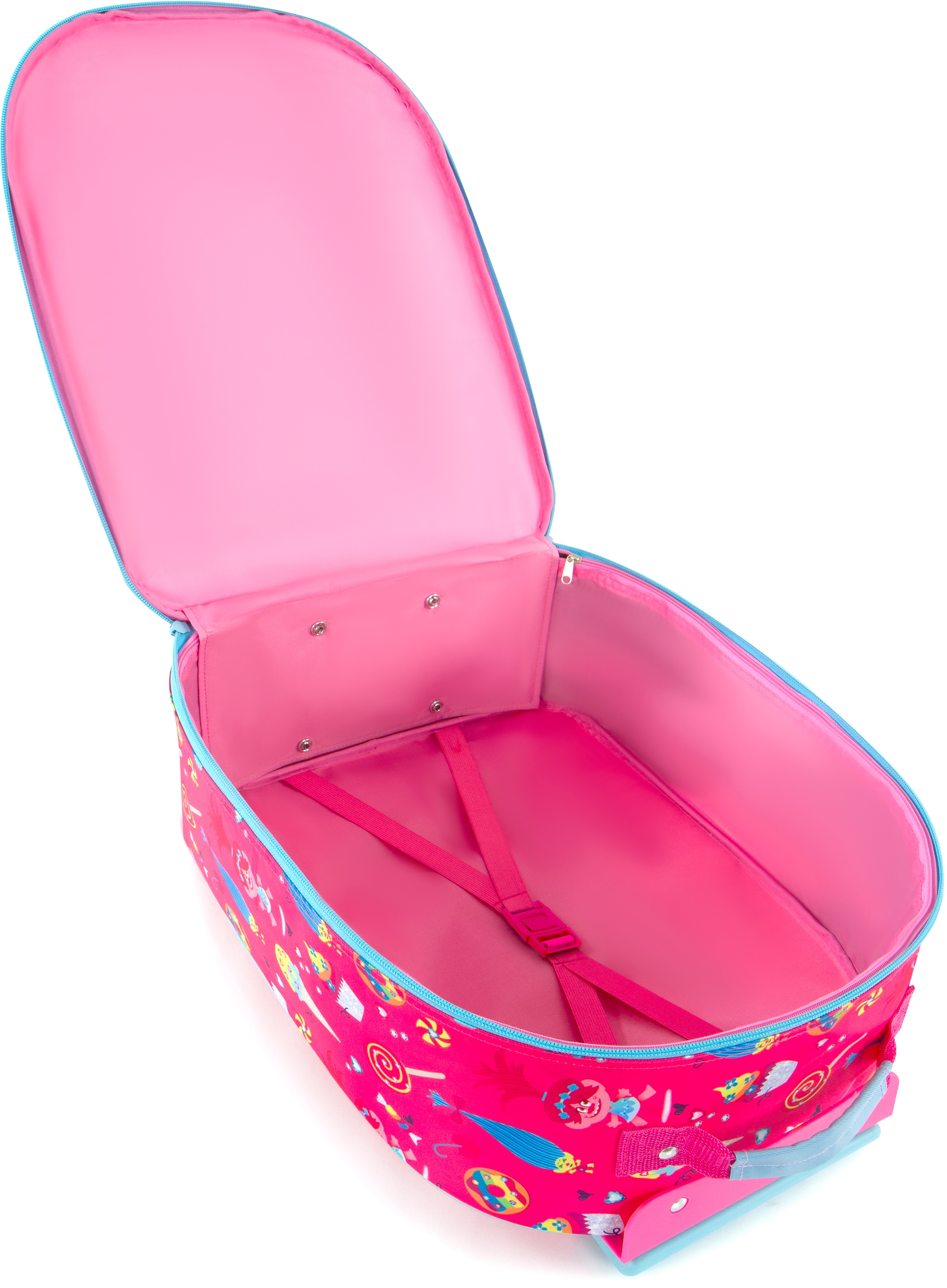 Heys Kinderkoffer »Trolls, Rosa«, 2 Rollen, Heys x Joachim Llambi Kindertrolley Kinder Reisegepäck