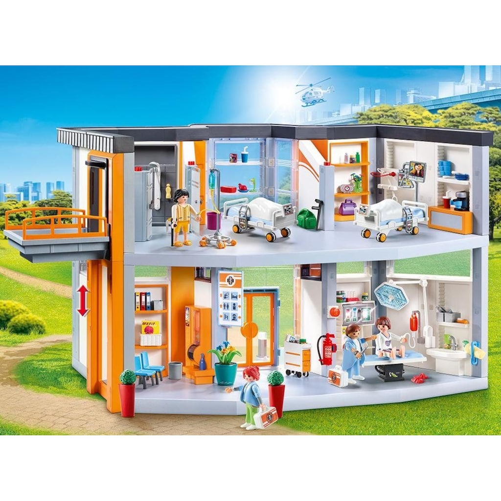 Playmobil® Konstruktions-Spielset »Großes Krankenhaus mit Einrichtung (70190), City Life«, (512 St.)