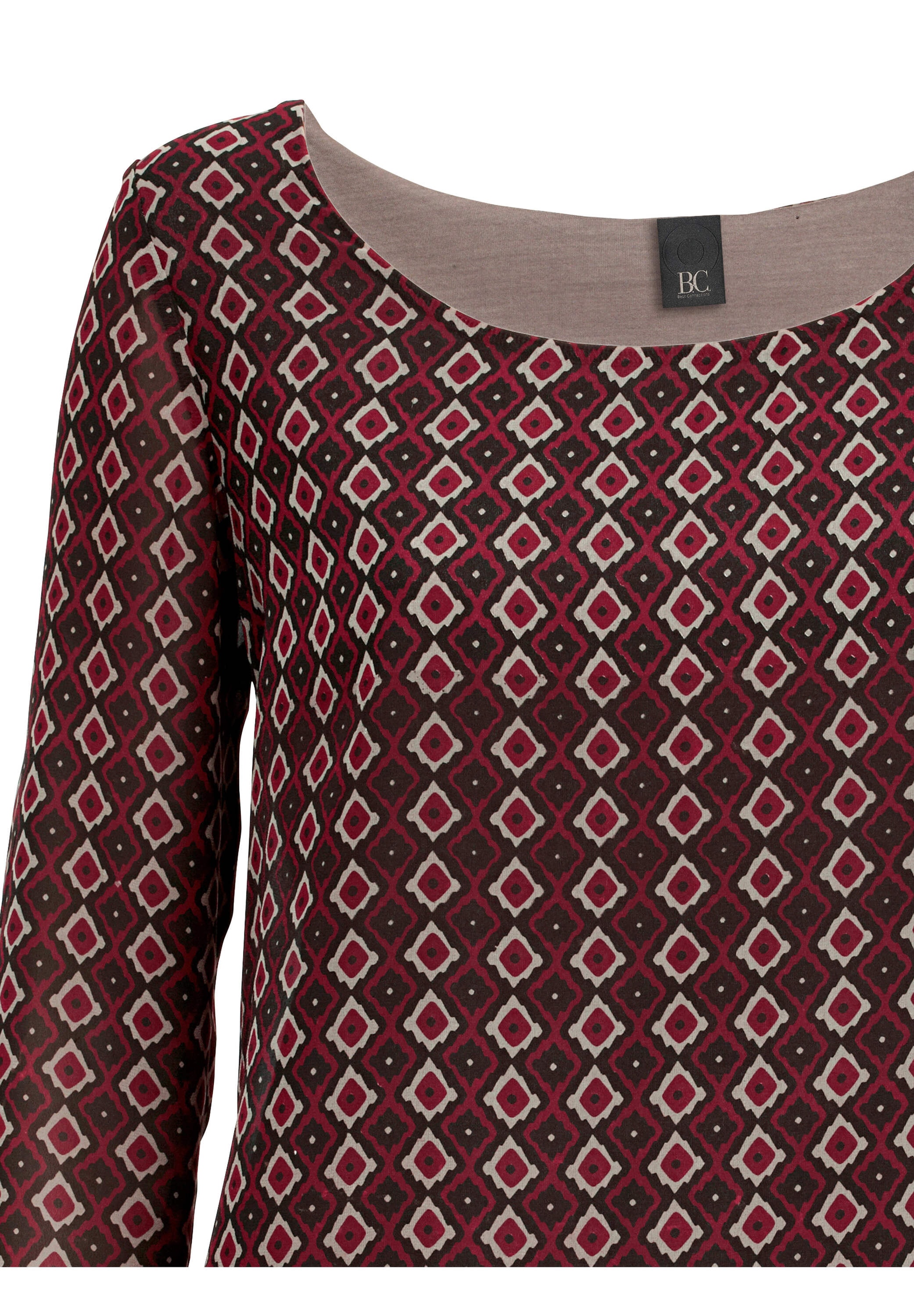 heine Klassische Bluse »Druck-Tunika Blusenshirt in 2-in-1-Optik«