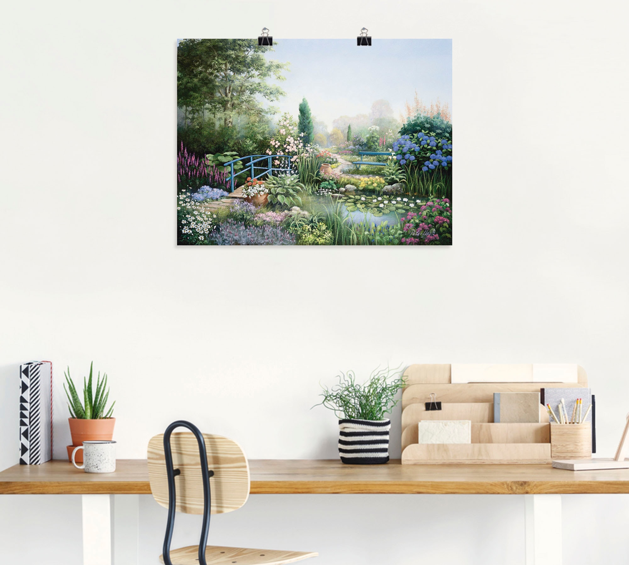 Artland Wandbild »Brücke der Liebe«, Garten, (1 St.), als Leinwandbild,  Poster in verschied. Größen kaufen online bei OTTO