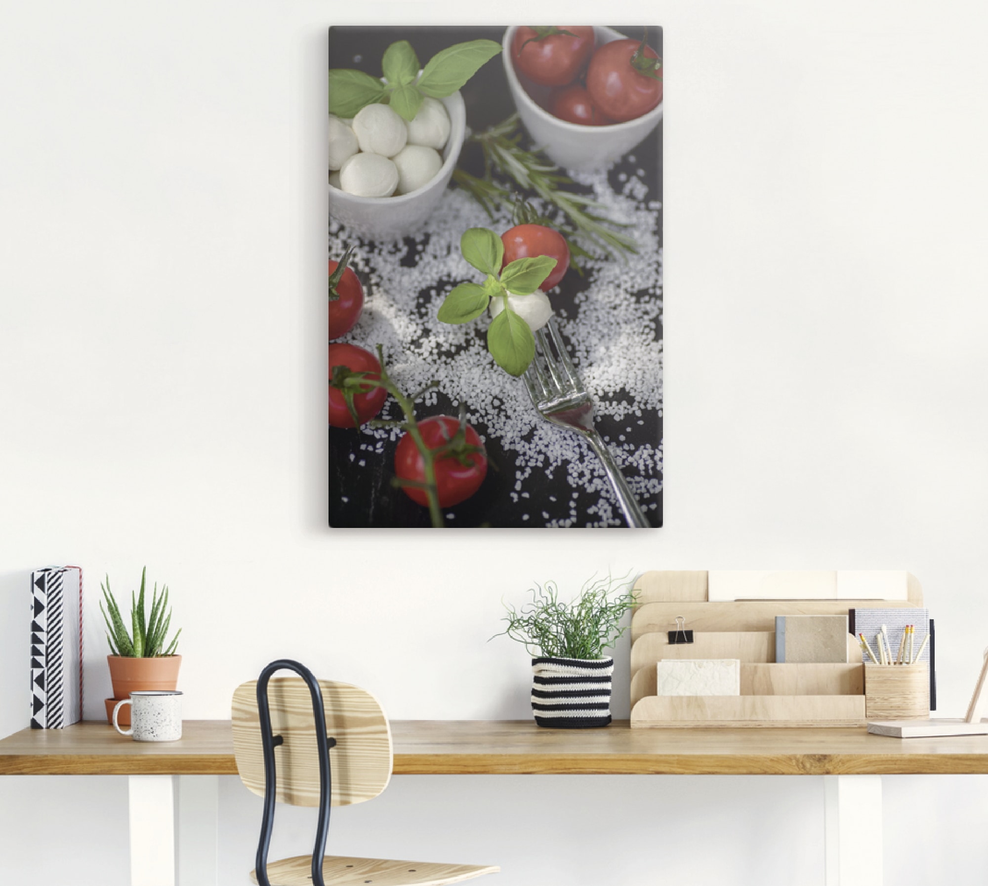 Artland Wandbild »Mediterranes aus der Küche« Lebensmittel 1 Stk. tlg. auf Holzrahmen gespannt