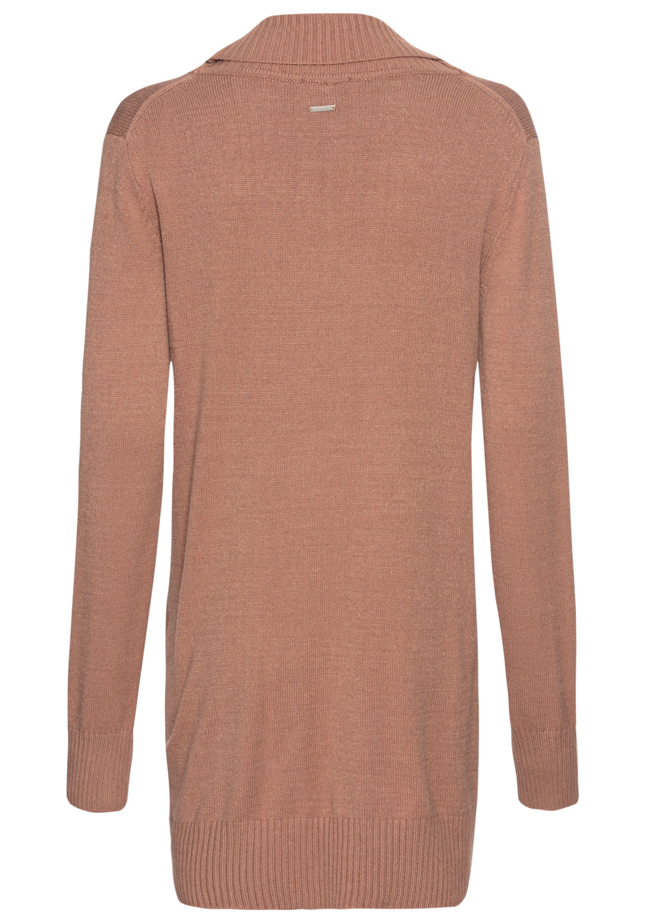 HECHTER PARIS Longstrickjacke, mit Schalkragen