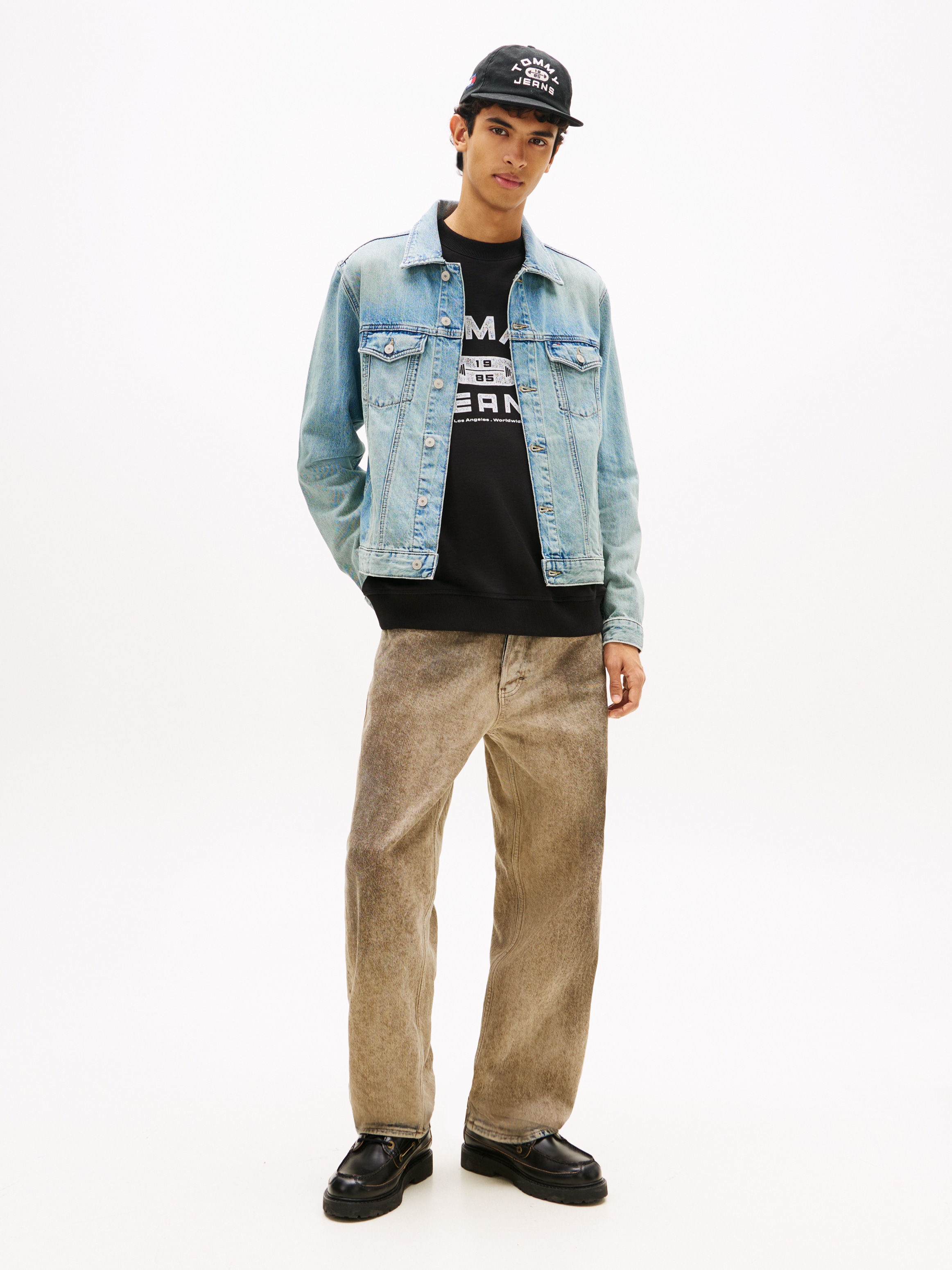 Tommy Jeans Jeansjacke »RYAN REGULAR TRUCKER« ohne Kapuze Regular fit mit Taschen