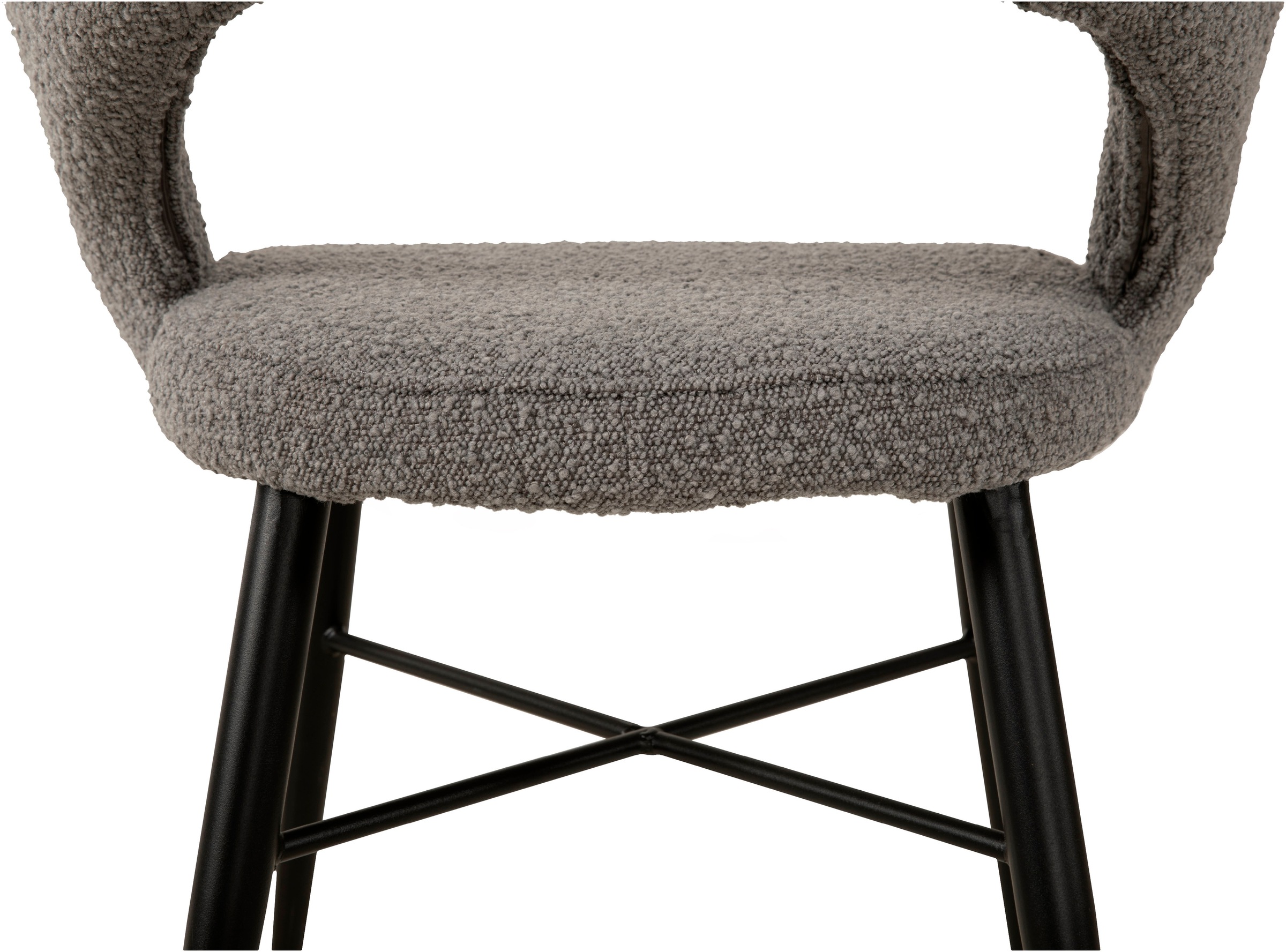OMG Design Esszimmerstuhl »Marley«, (Set), 1 St., Stoff, mit modernem Cut-Out, Bouclé Bezug