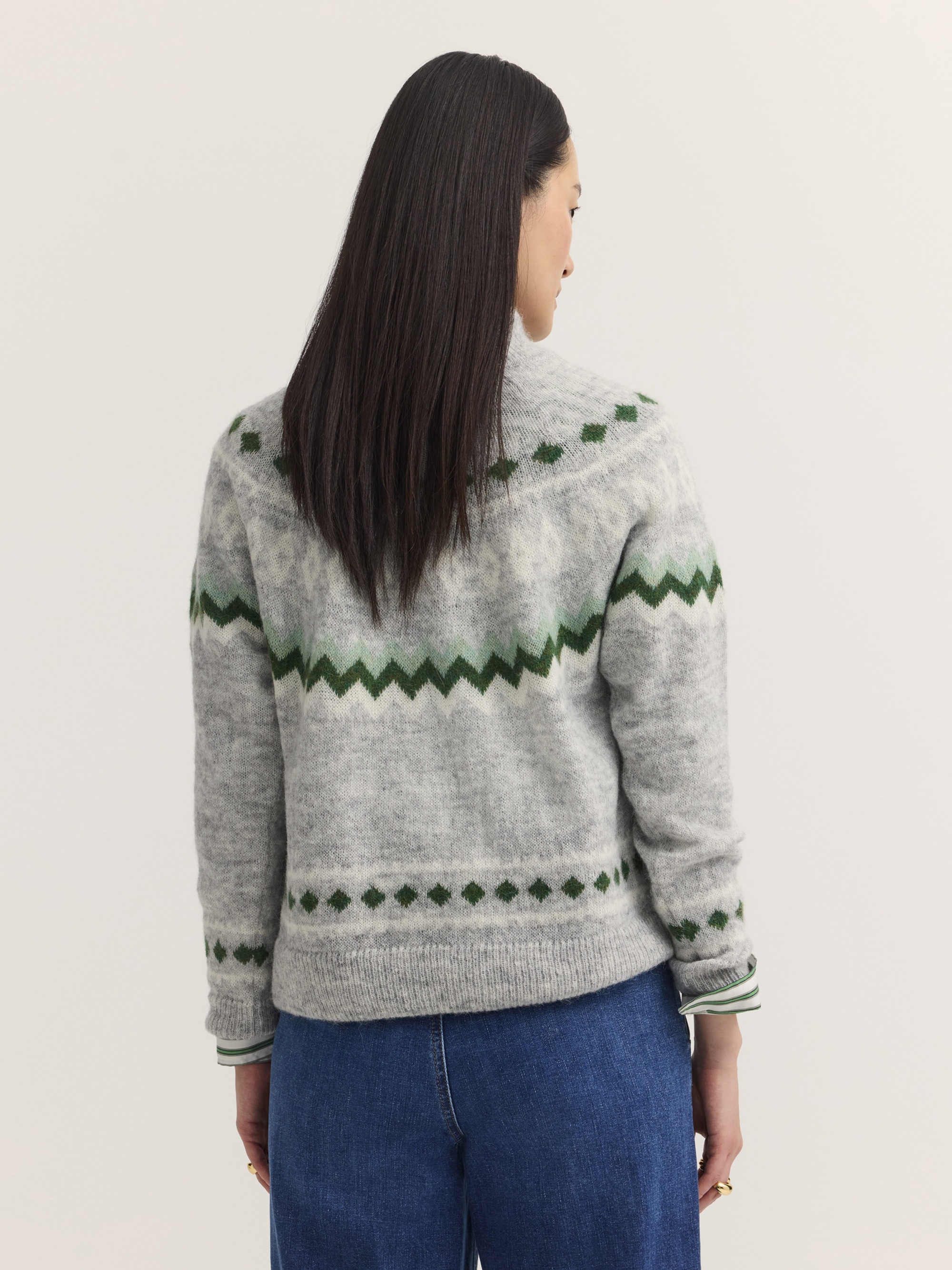 bugatti Rollkragenpullover »Regular Fit« Regular Fit Alpaka Norwegermuster