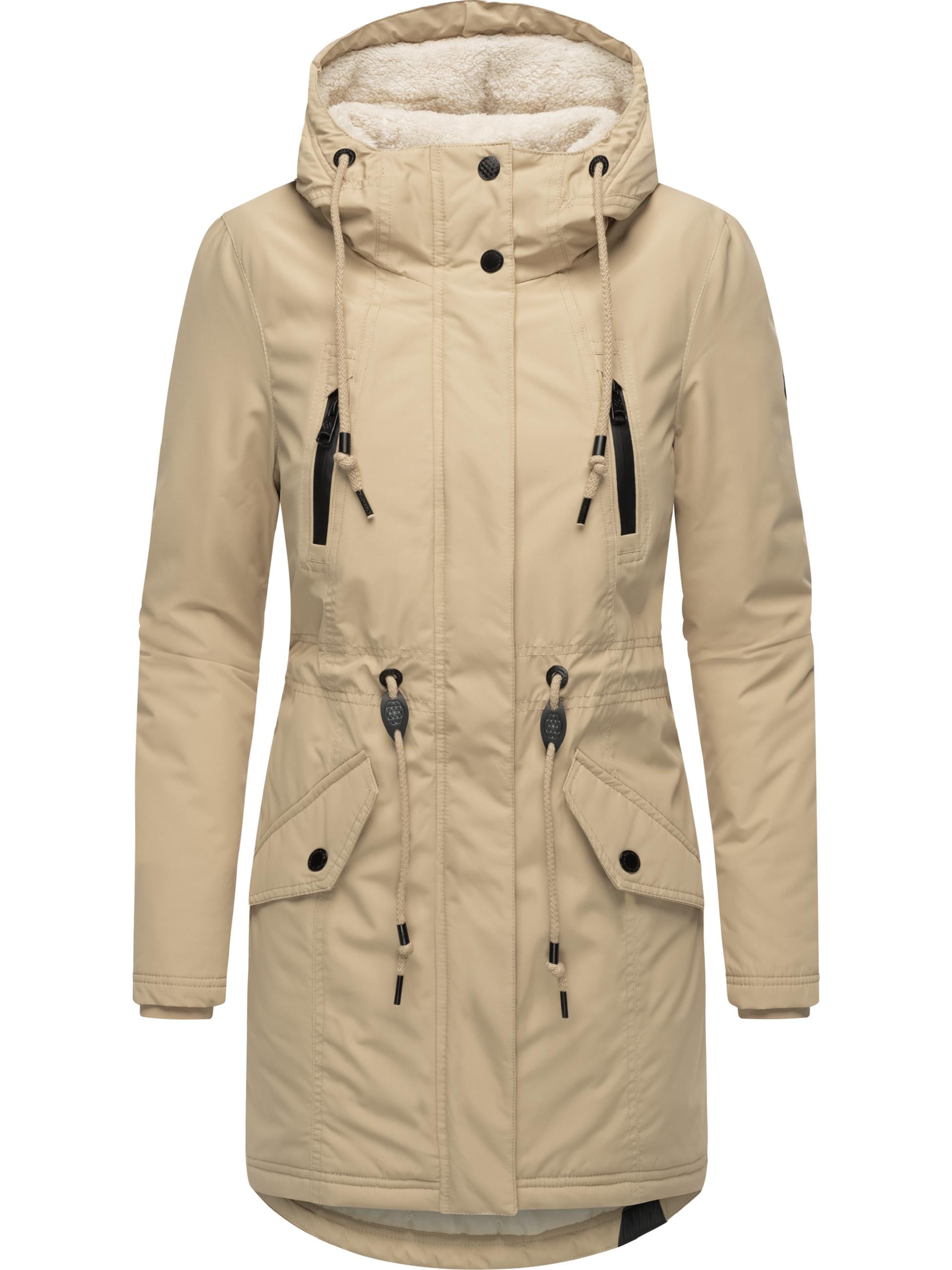 Wintermantel »Wintermantel Elsien«, wasserdichter Winterparka mit Teddyfell-Futter