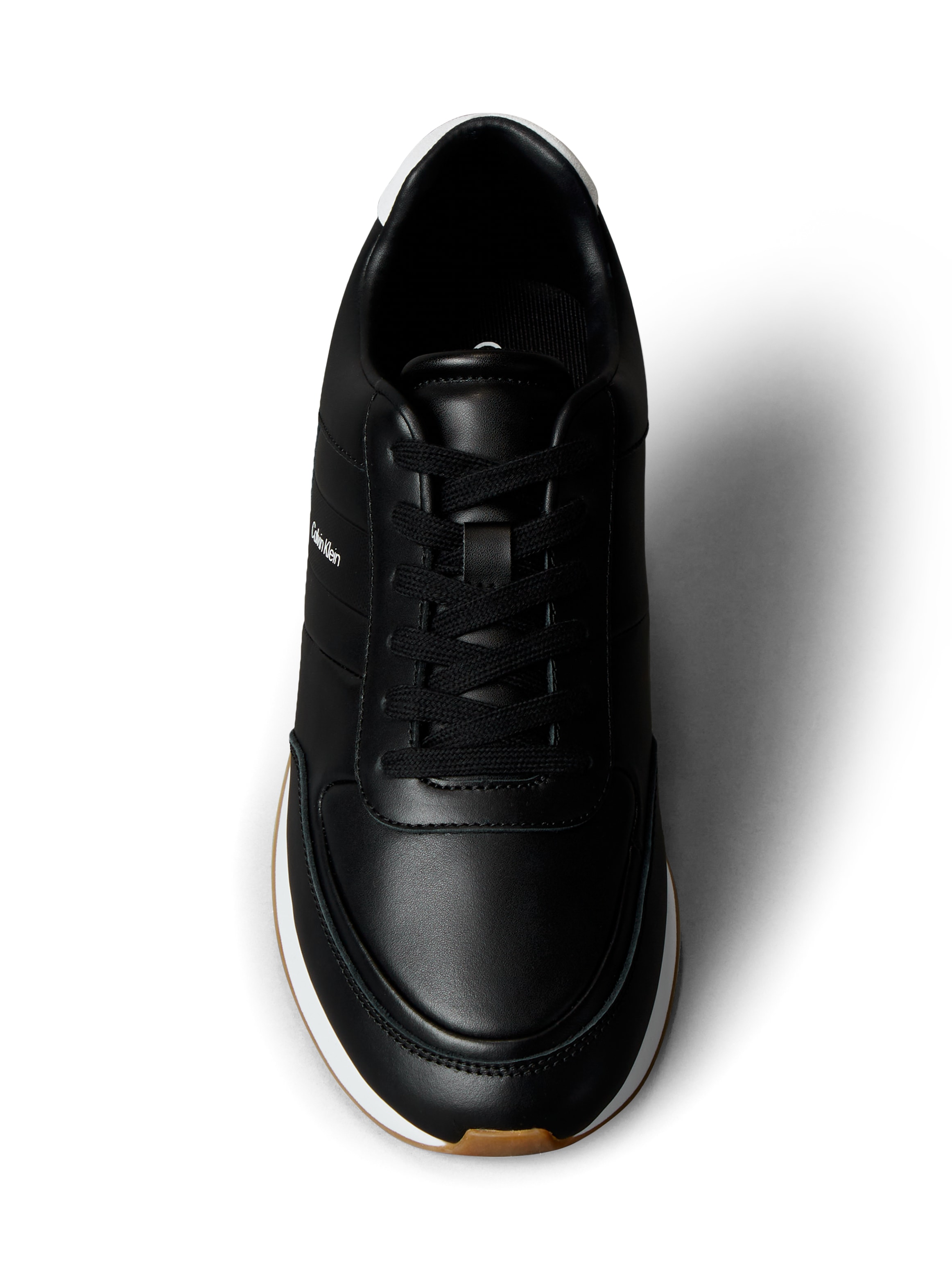 Calvin Klein Jeans Sneaker »RETRO RUNNER LTH TAPE«  Runner Sneaker, Halbschuh, Freizeitschuh mit Kontrastbesatz