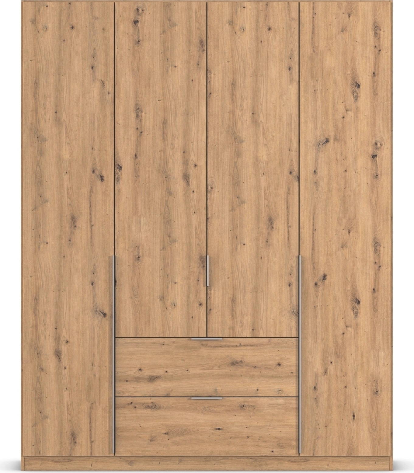 rauch Drehtürenschrank »Kleiderschrank Schrank Garderobe AGORDO mit Dekor- oder Hochglanzfront«, (in zwei Griff-Farben mit Dekor- oder Hochglanzfront), mit Außenschubkästen, in 6 Breiten und 2 Höhen MADE IN GERMANY
