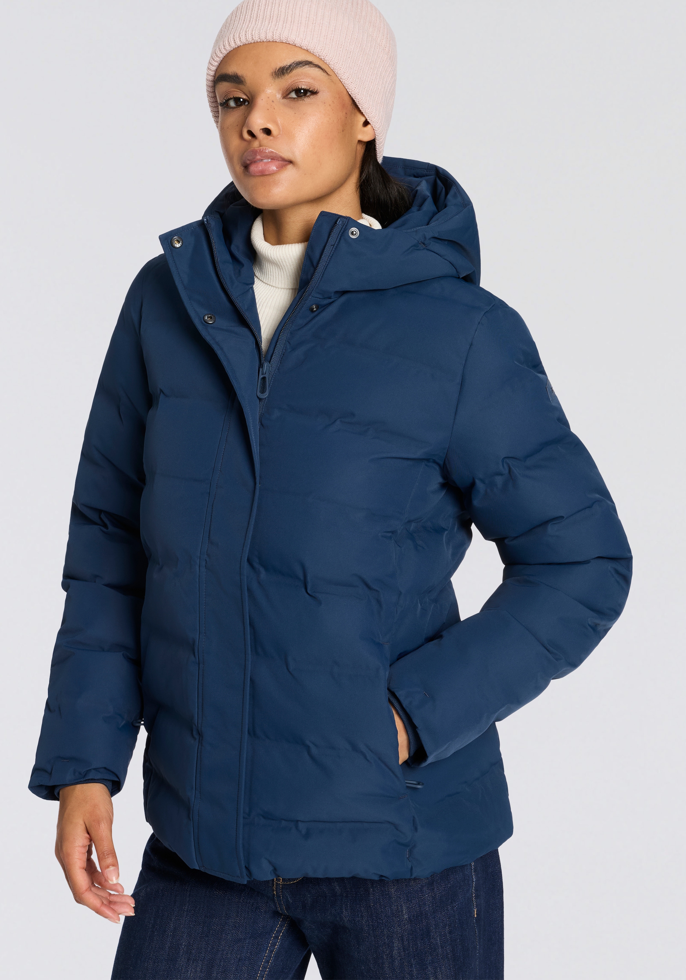 CMP Steppjacke »WOMAN JACKET FIX HOOD« mit Kapuze mit fester Kapuze, wärmend, winddicht, wasserabweisend, Übergangsjacke