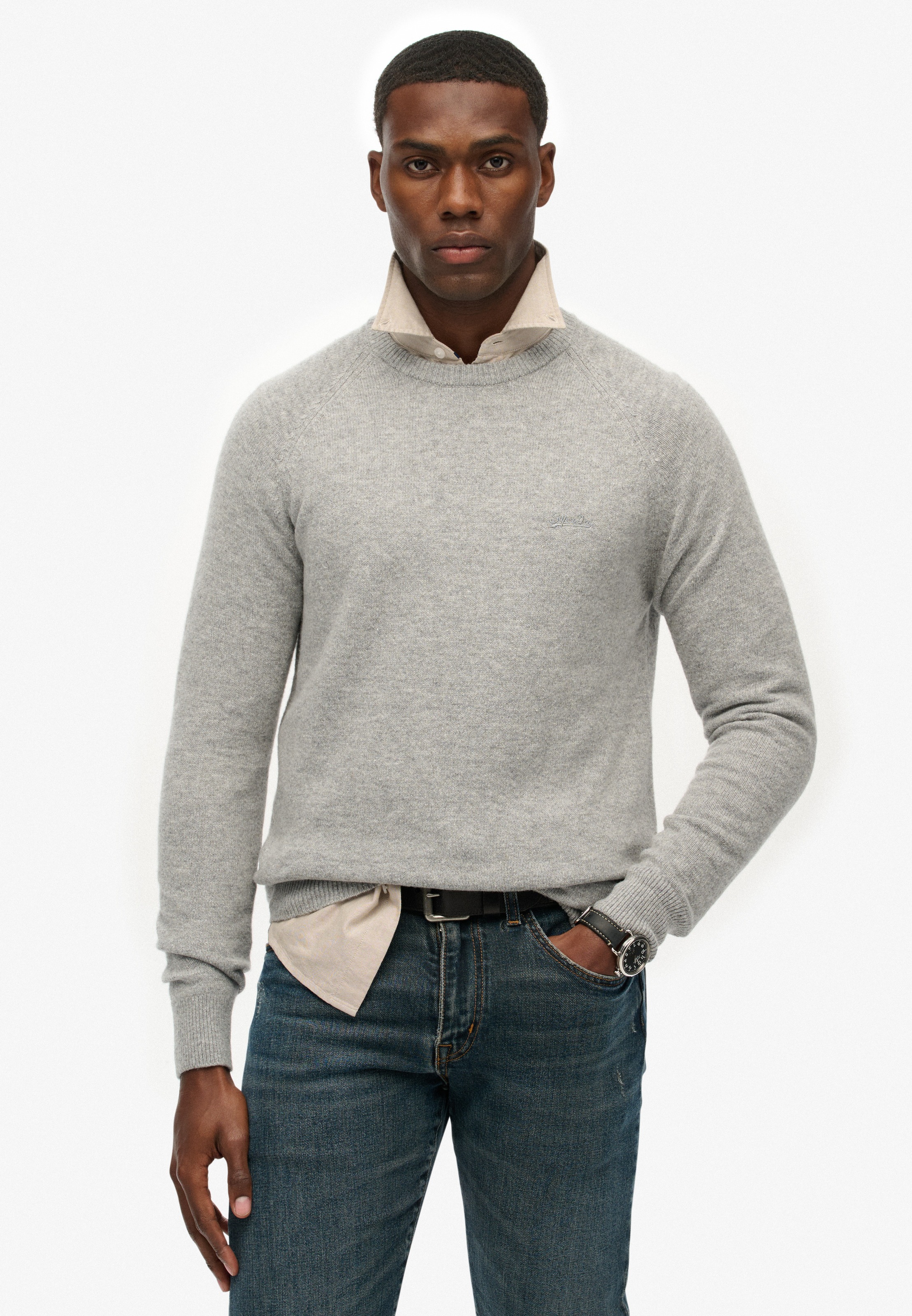Superdry Strickpullover »WOOL BLEND JUMPER«