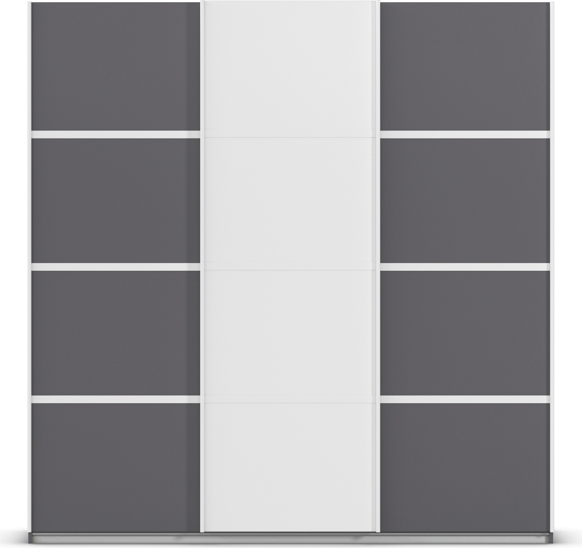 rauch Kleiderschrank »Schwebetürenschrank Garderobe Schrank TOP ANGEBOT Avola«, (in 3 verschiedenen Ausstattungen BASIC/CLASSIC/PREMIUM), mit eleganten Zierleisten in Chrom, Schwarz oder Weiß MADE IN GERMANY