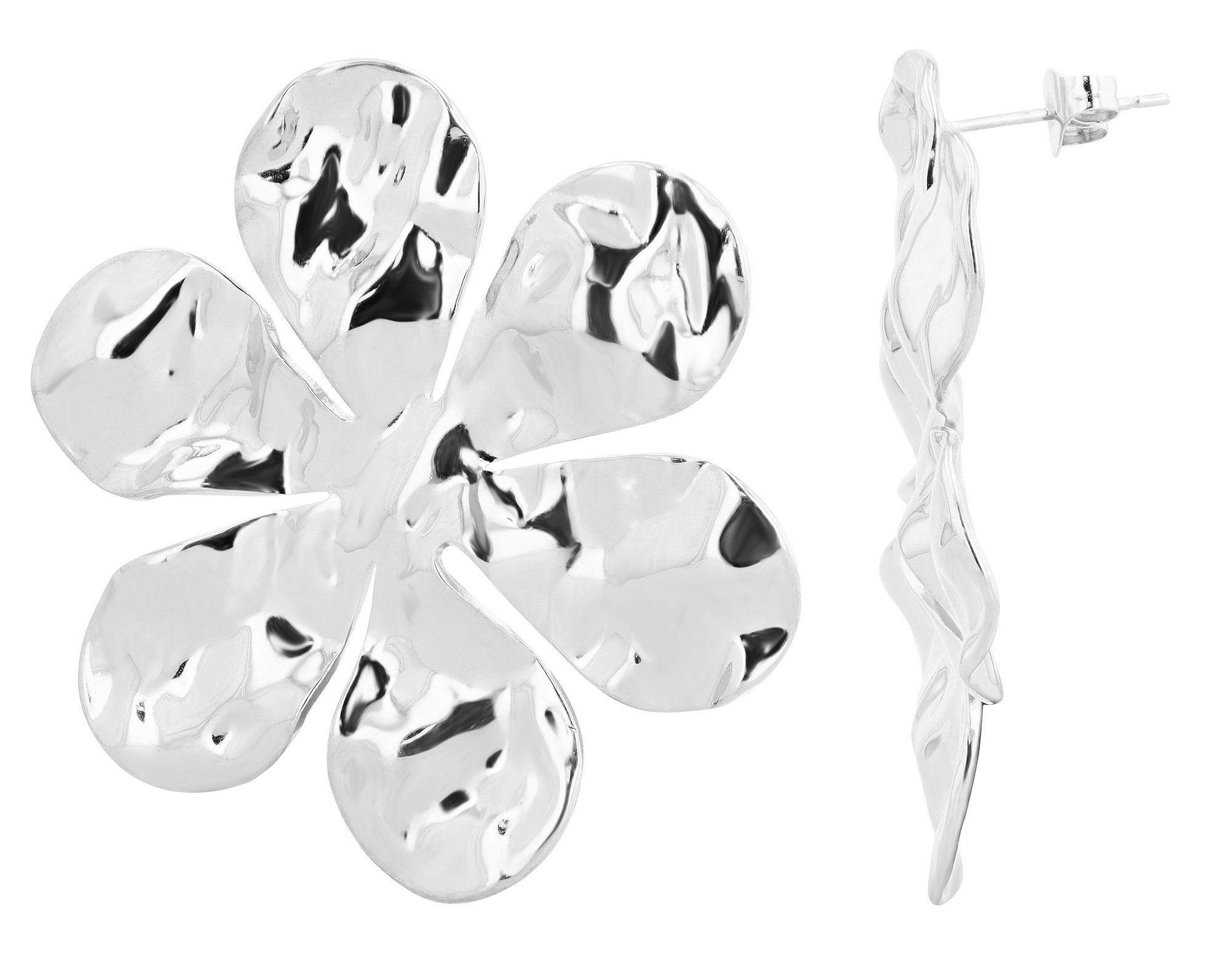 Adelia´s Paar Ohrstecker »Damen Ohrringe ¿ Ohrstecker Blume aus Edelstahl«