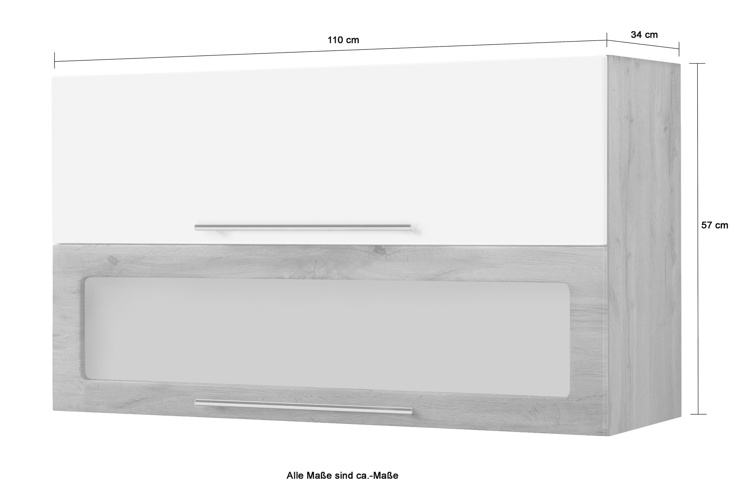 KOCHSTATION Klapphängeschrank »KS-Wien«, Breite 110 cm