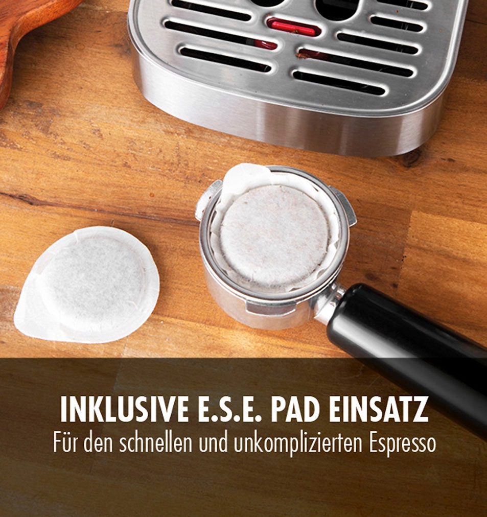 Gastroback Espressomaschine »42722 DESIGN ESPRESSO PICCOLO PRO M« mit integriertem, automatischem Milchaufschäumer