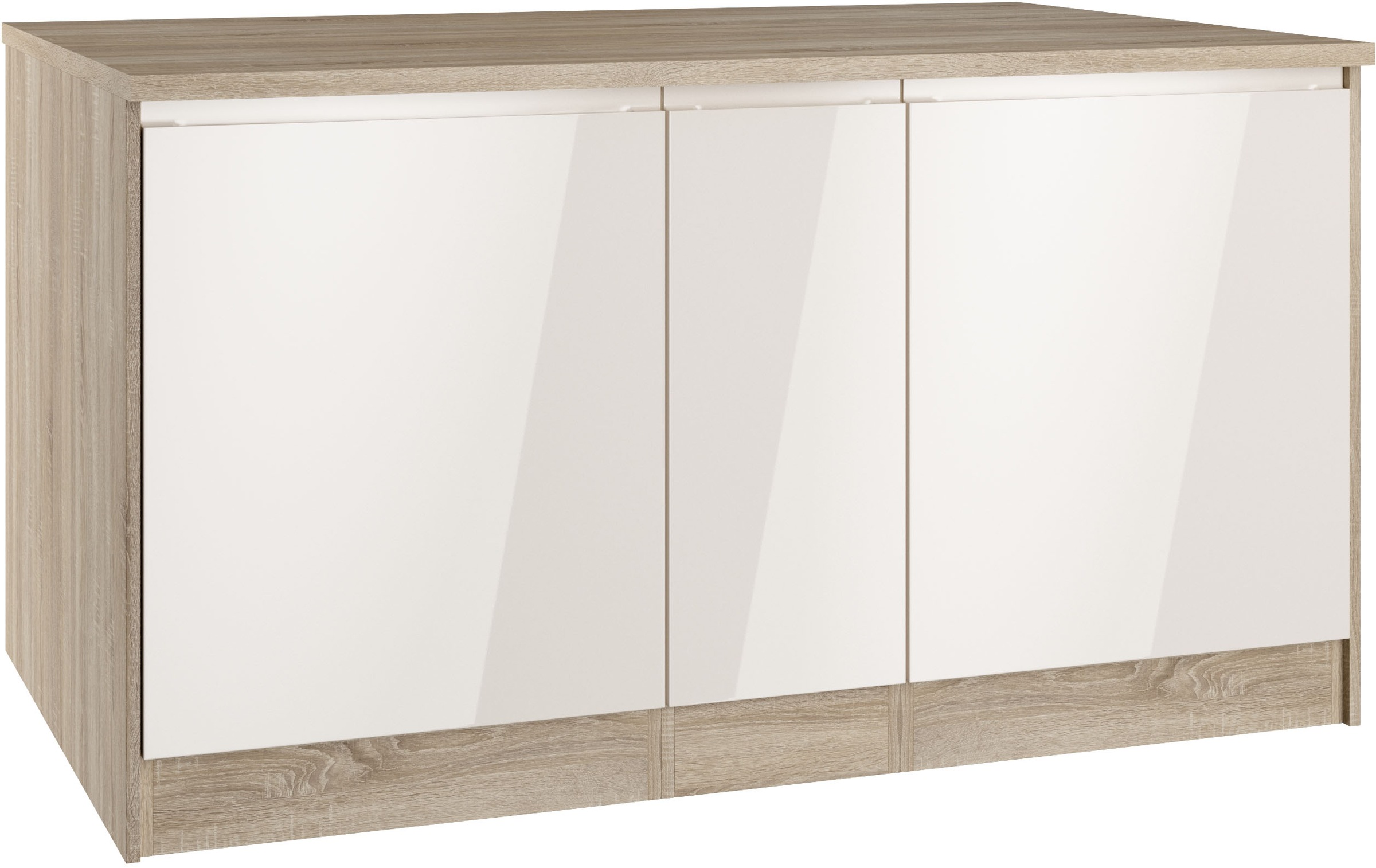 HELD MÖBEL Kücheninsel »Virginia«, Breite 153 cm, MDF-Fronten, Flaschenregal