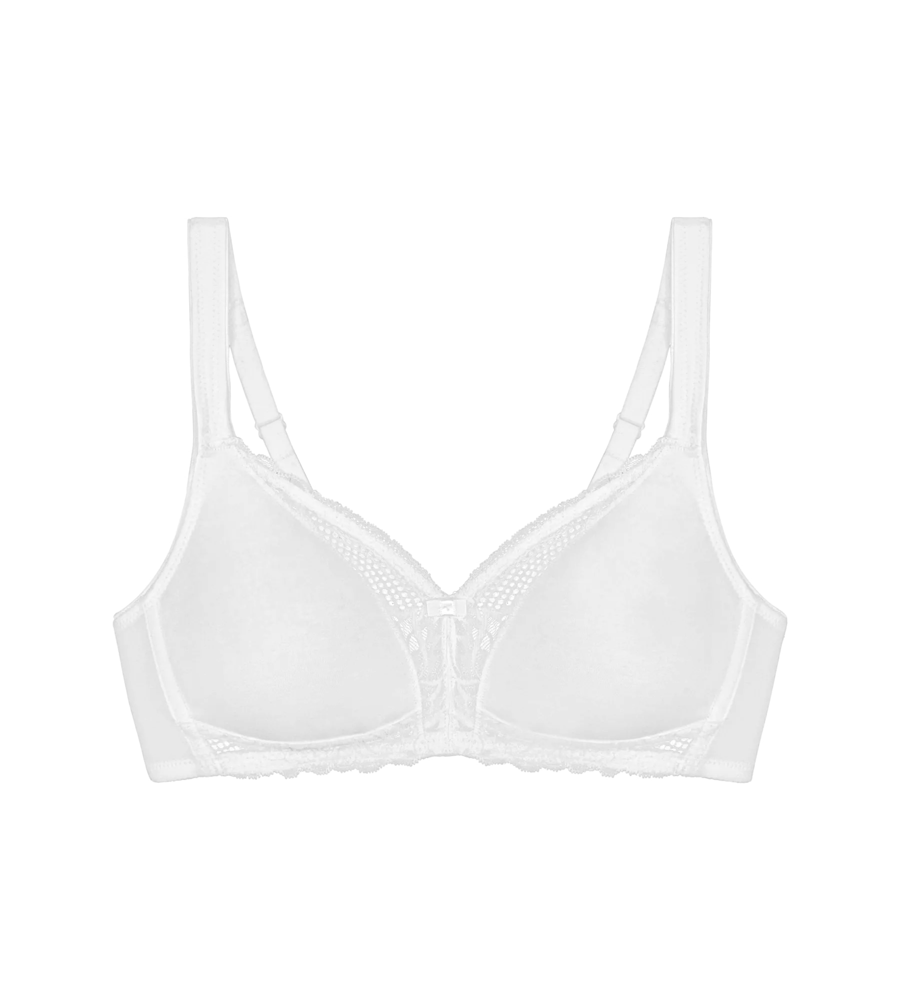 Triumph Bügelloser BH »Modern Lace+Cotton« Spitzeneinsätze, starker Halt ohne Bügel, atmungsaktiv, leicht