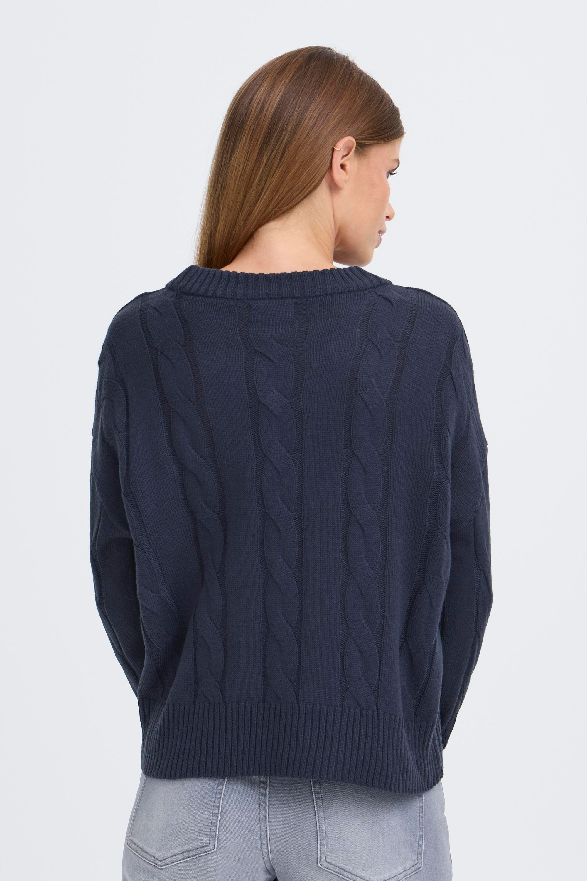 OXMO Strickfleece-Pullover »Strickpullover OXFKIMNI«