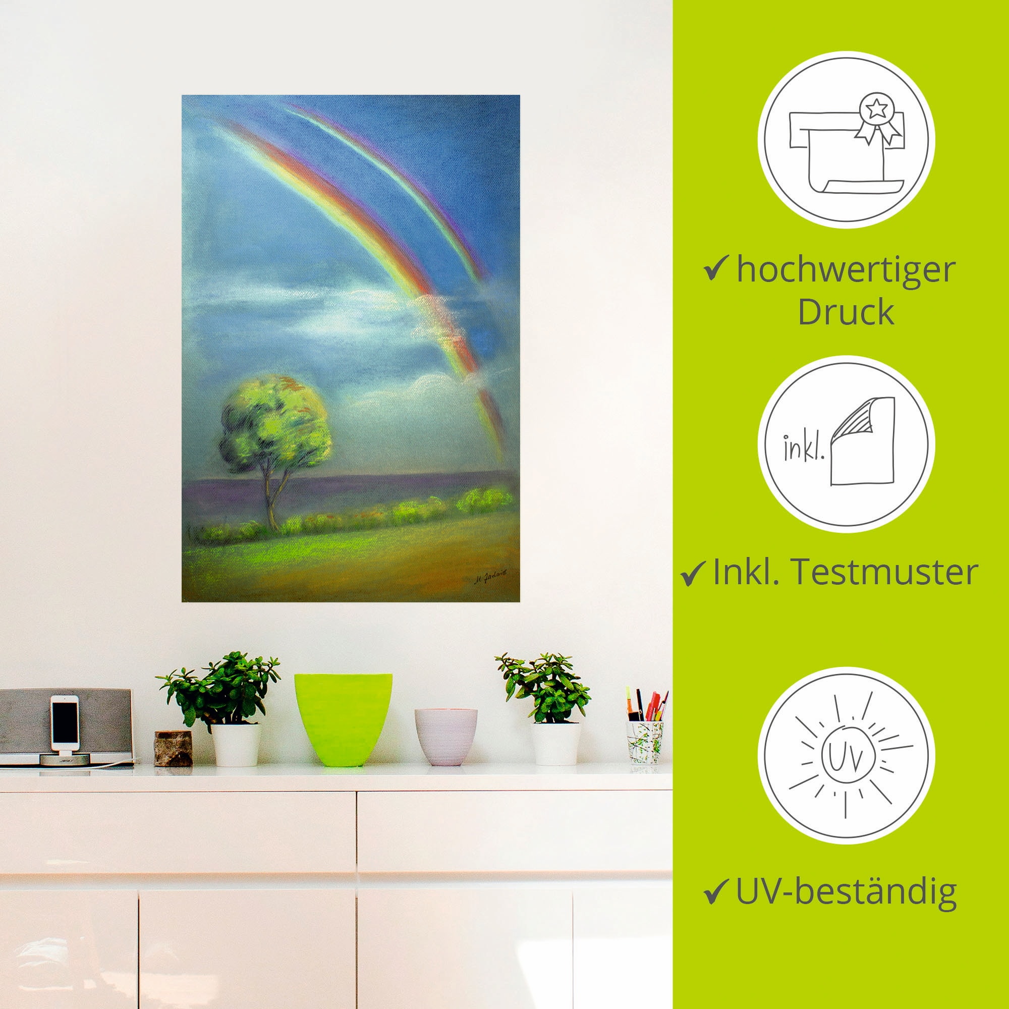 Artland Wandfolie »Zwischen Himmel und Erde«, Himmel, (1 St.), selbstklebend