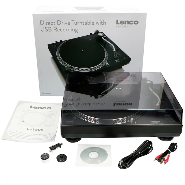 Lenco Plattenspieler »L-3808«, mit Direktantrieb jetzt bei OTTO