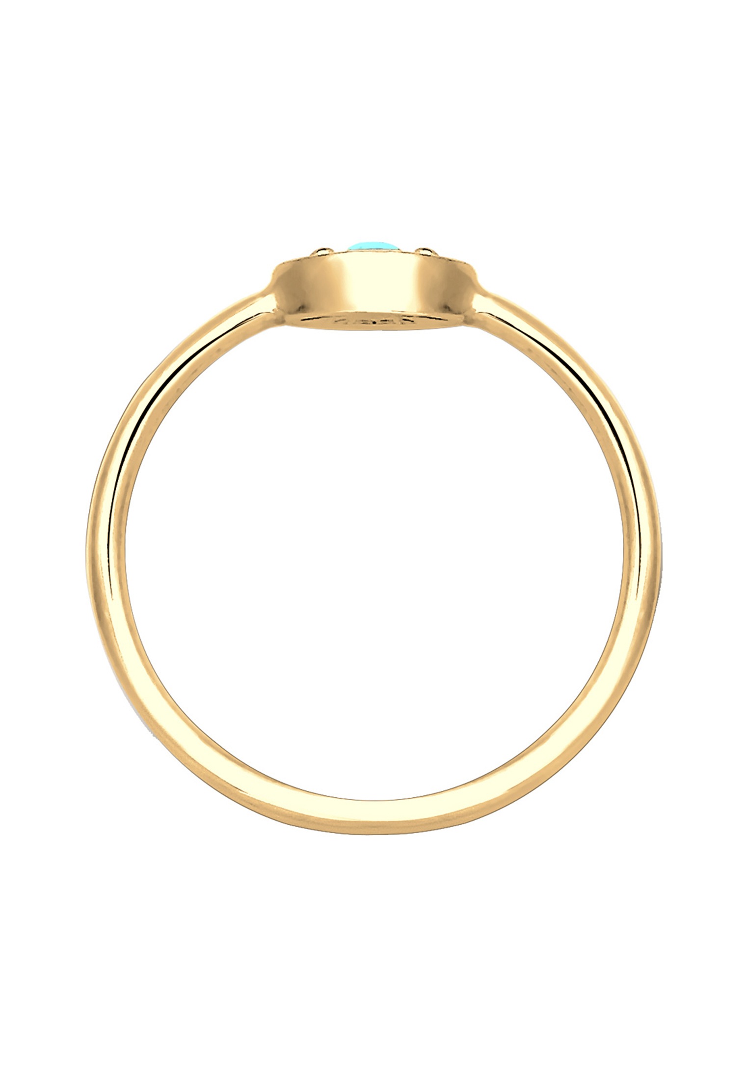 Elli Silberring »Ring Evil Eye Talisman Symbol mit Türkis 925 Silber«